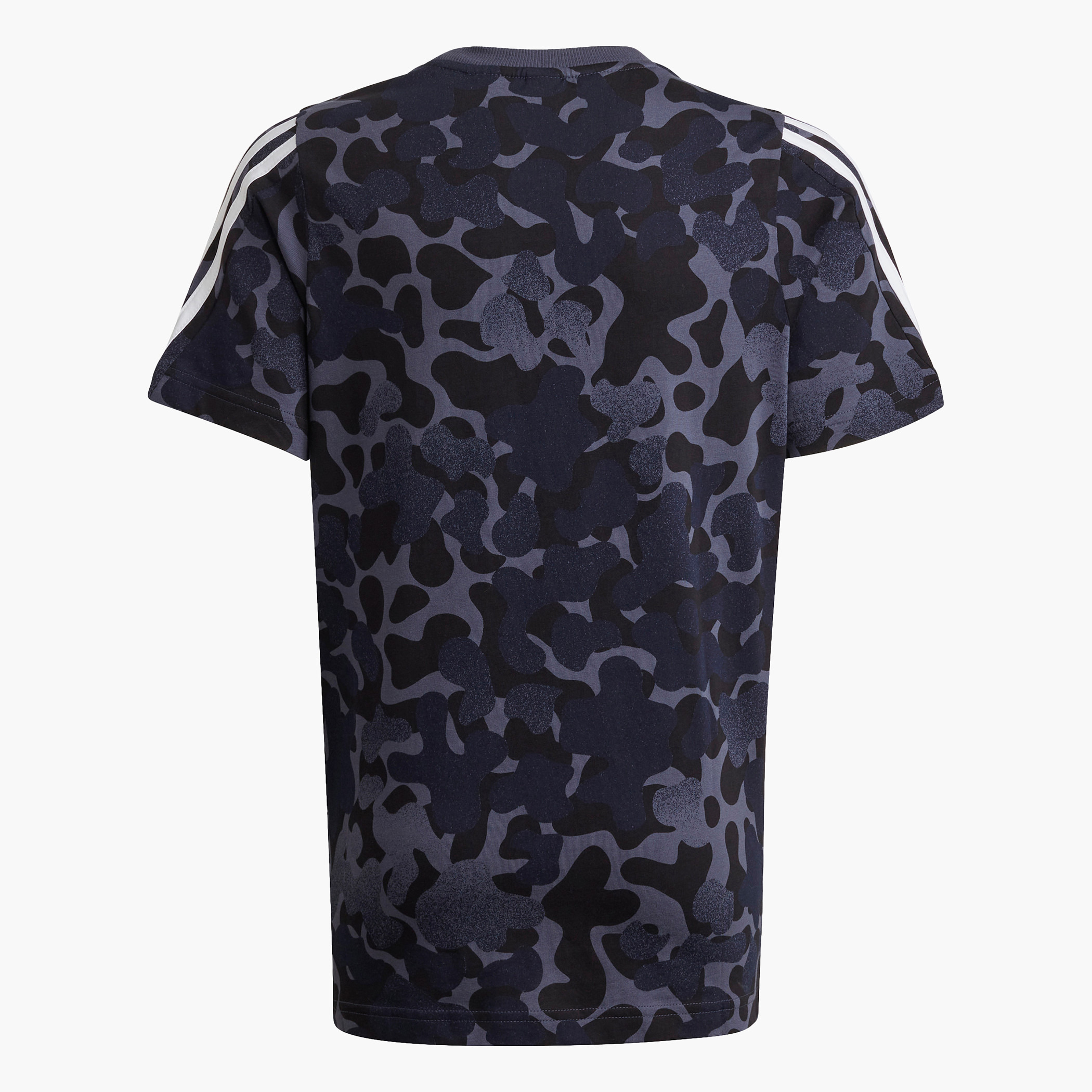 تيشيرت بياقة مستديرة وأكمام قصيرة وطبعات مموهة من أديداس-sports-boys-clothing-tops-image-2