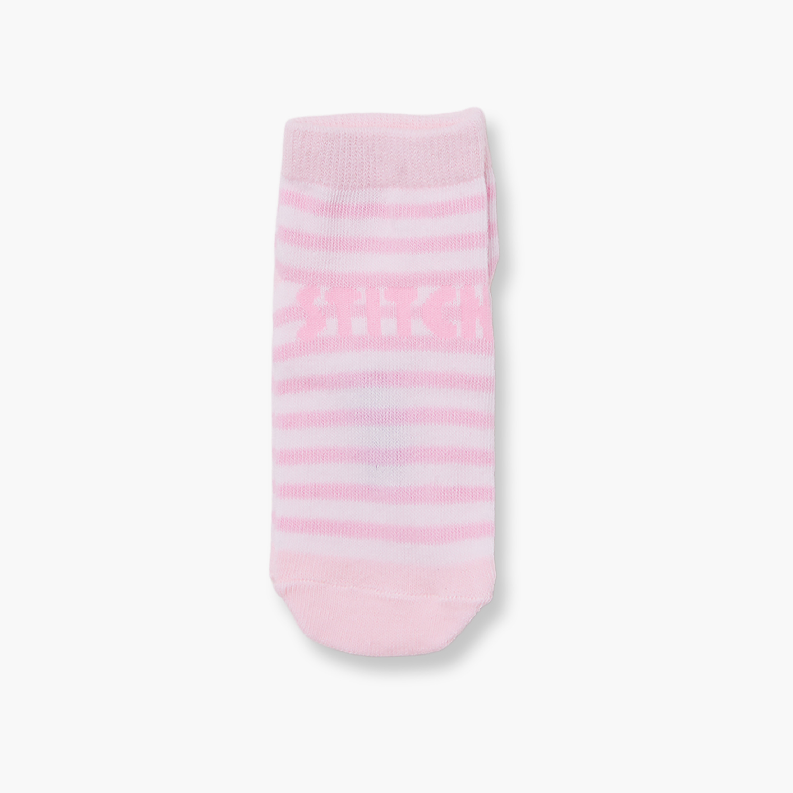 جوارب كاحل قطنية مطبوعة 3 أزواج من ليلو آند ستيتش-girls-accessories-socks-image-2