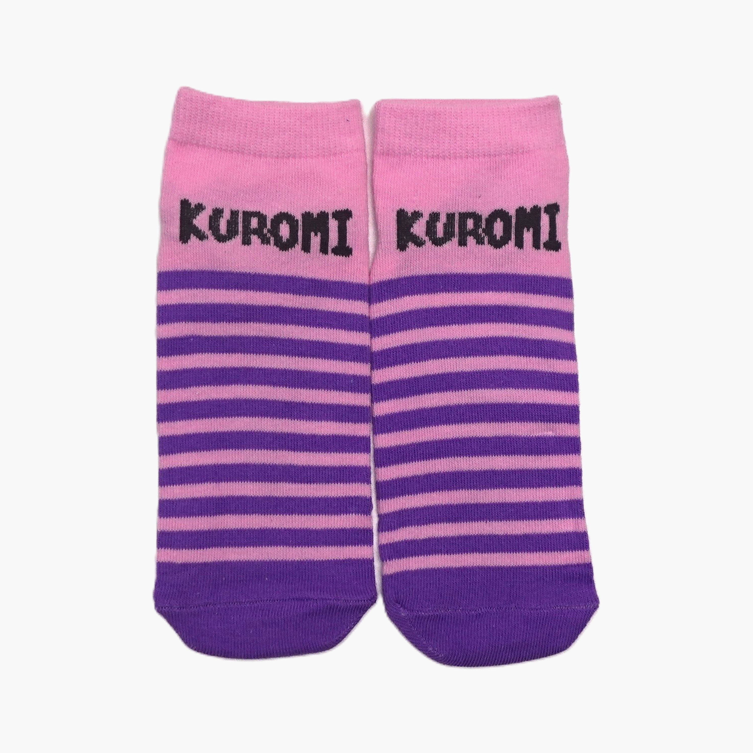 جوارب كاحل قطنية مطبوعة 3 أزواج من كورومي-girls-accessories-socks-image-3