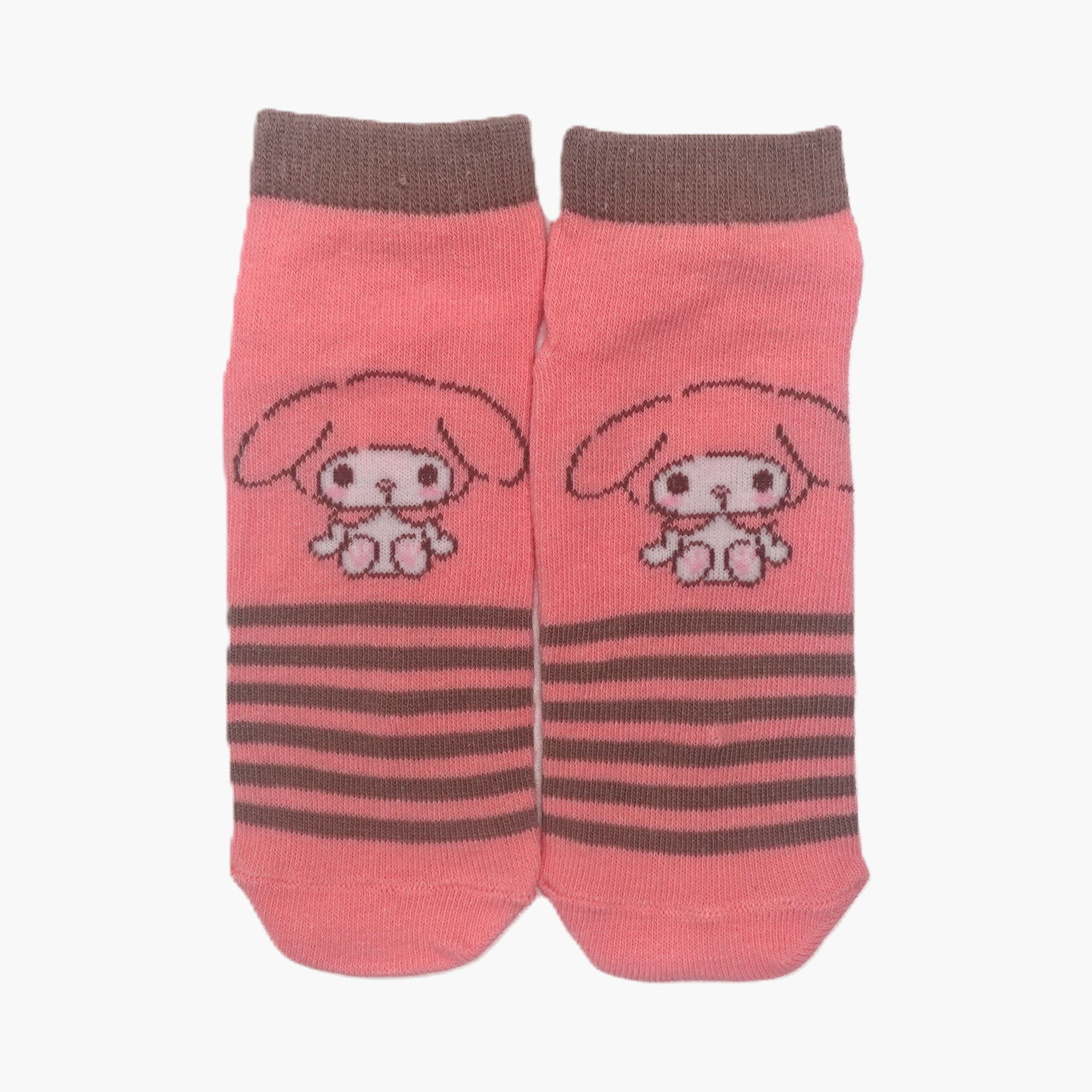 جوارب كاحل قطنية مطبوعة 3 أزواج من ماي ميلودي-girls-accessories-socks-image-2