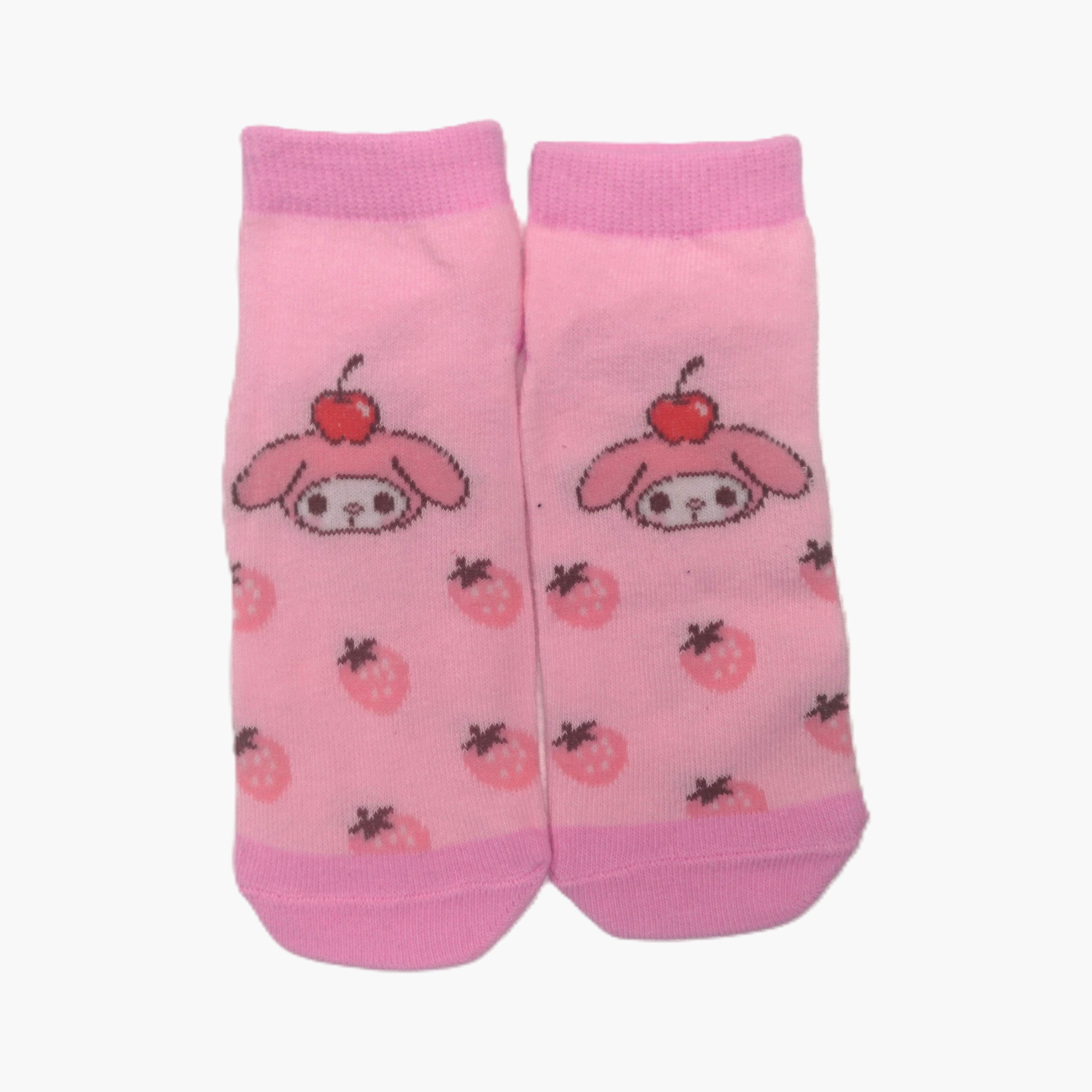 جوارب كاحل قطنية مطبوعة 3 أزواج من ماي ميلودي-girls-accessories-socks-image-4