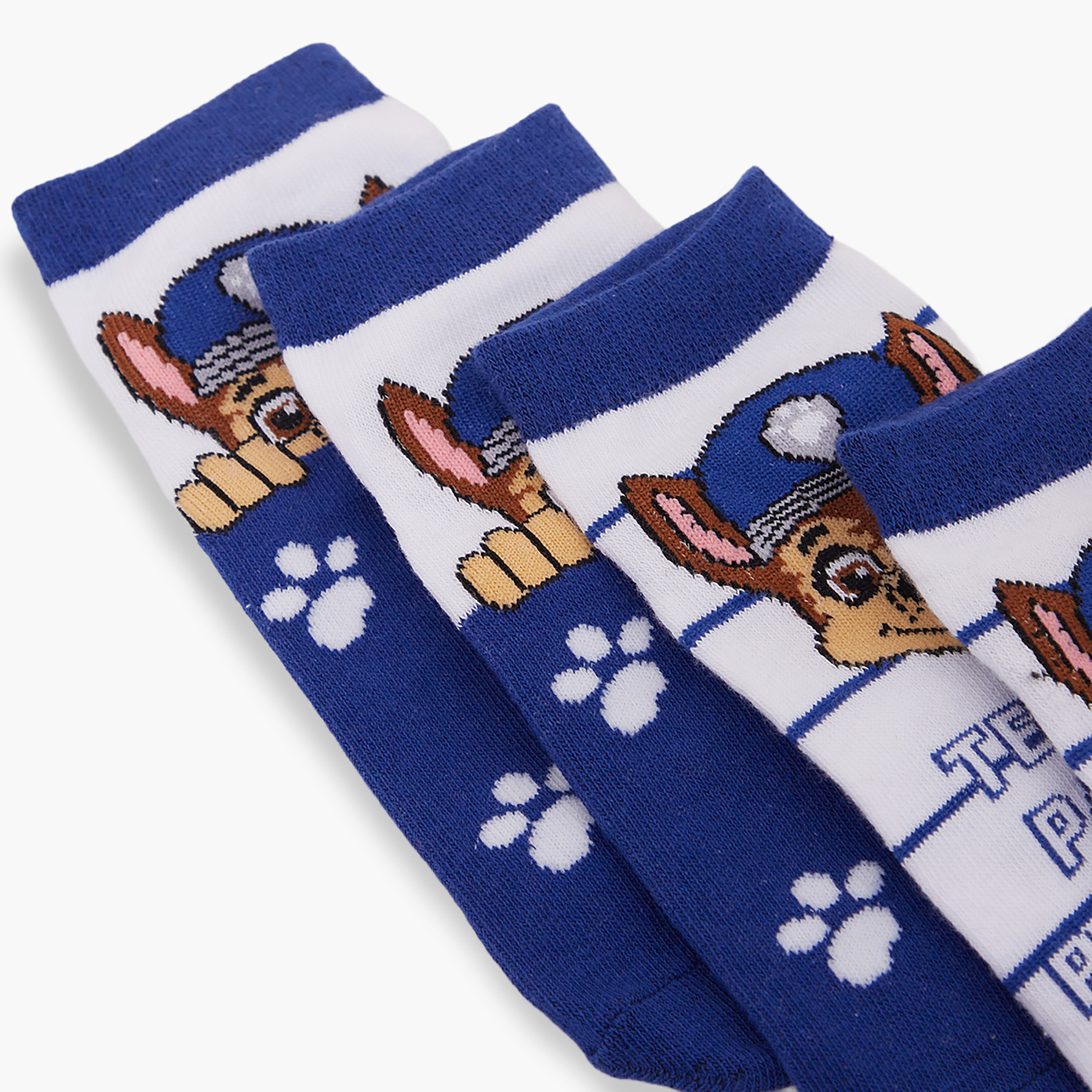 جوارب كاحل قطنية مطبوعة 3 أزواج من باو باترول-boys-accessories-socks-image-4