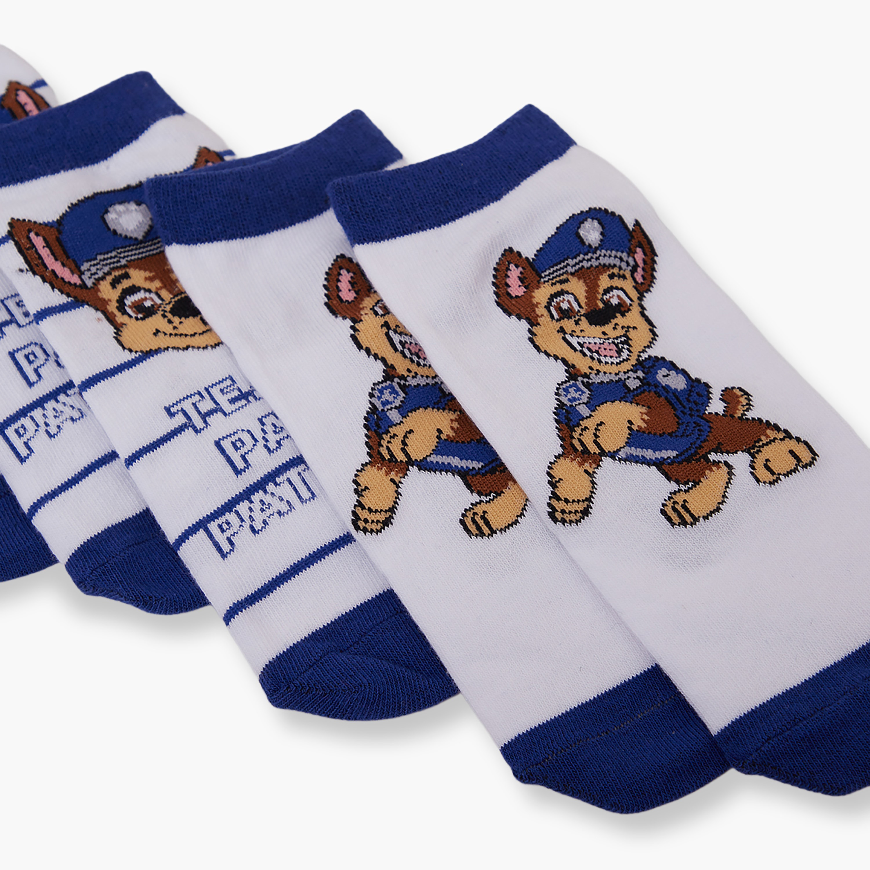 Paw Patrol 3-Pair Cotton Blend Printed Ankle Socks-boys-accessories-socks-image-5