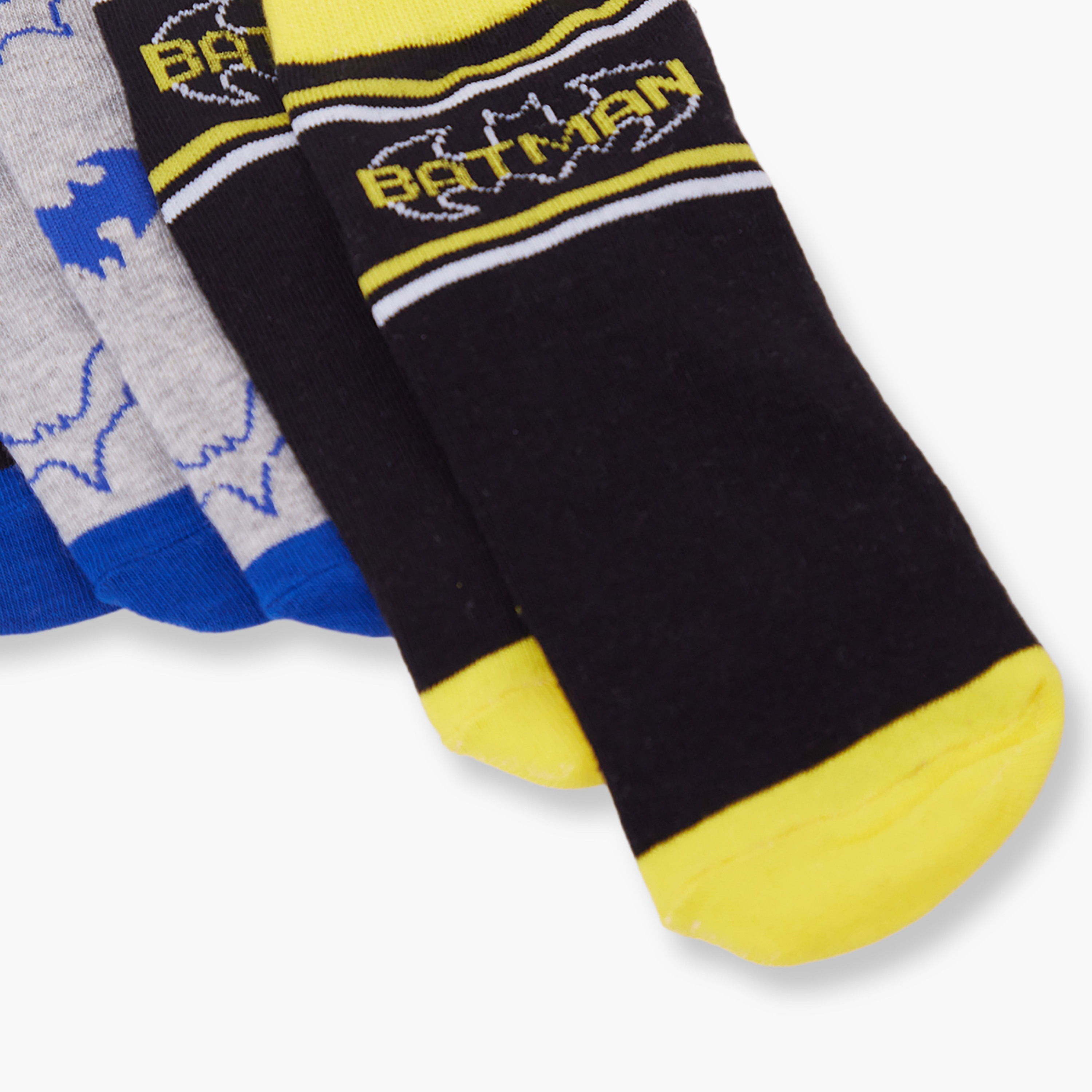 جوارب كاحل قطنية مطبوعة 3 أزواج من باتمان-boys-accessories-socks-image-4