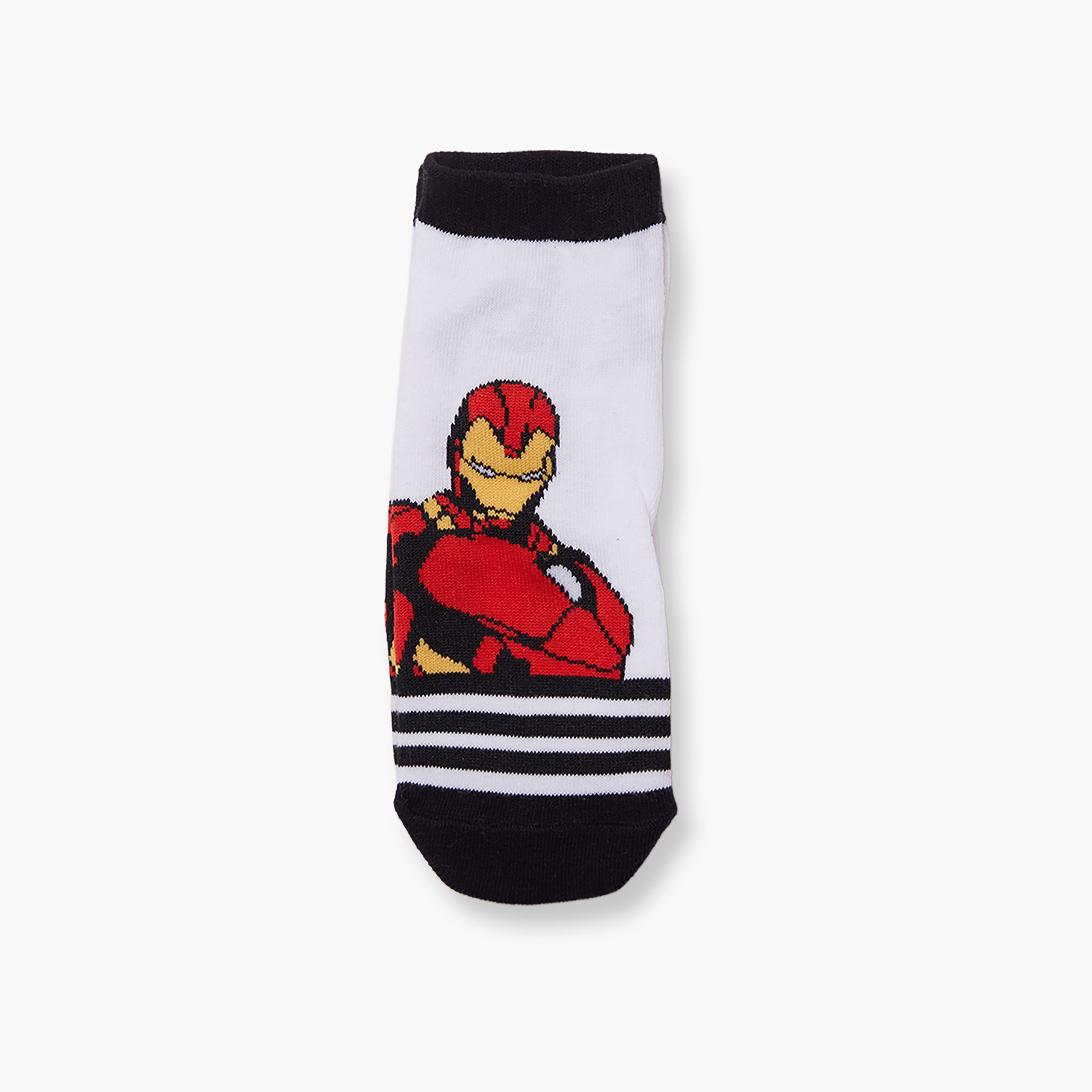 Marvel 3-Pair Cotton Blend Printed Ankle Socks-boys-accessories-socks-image-2