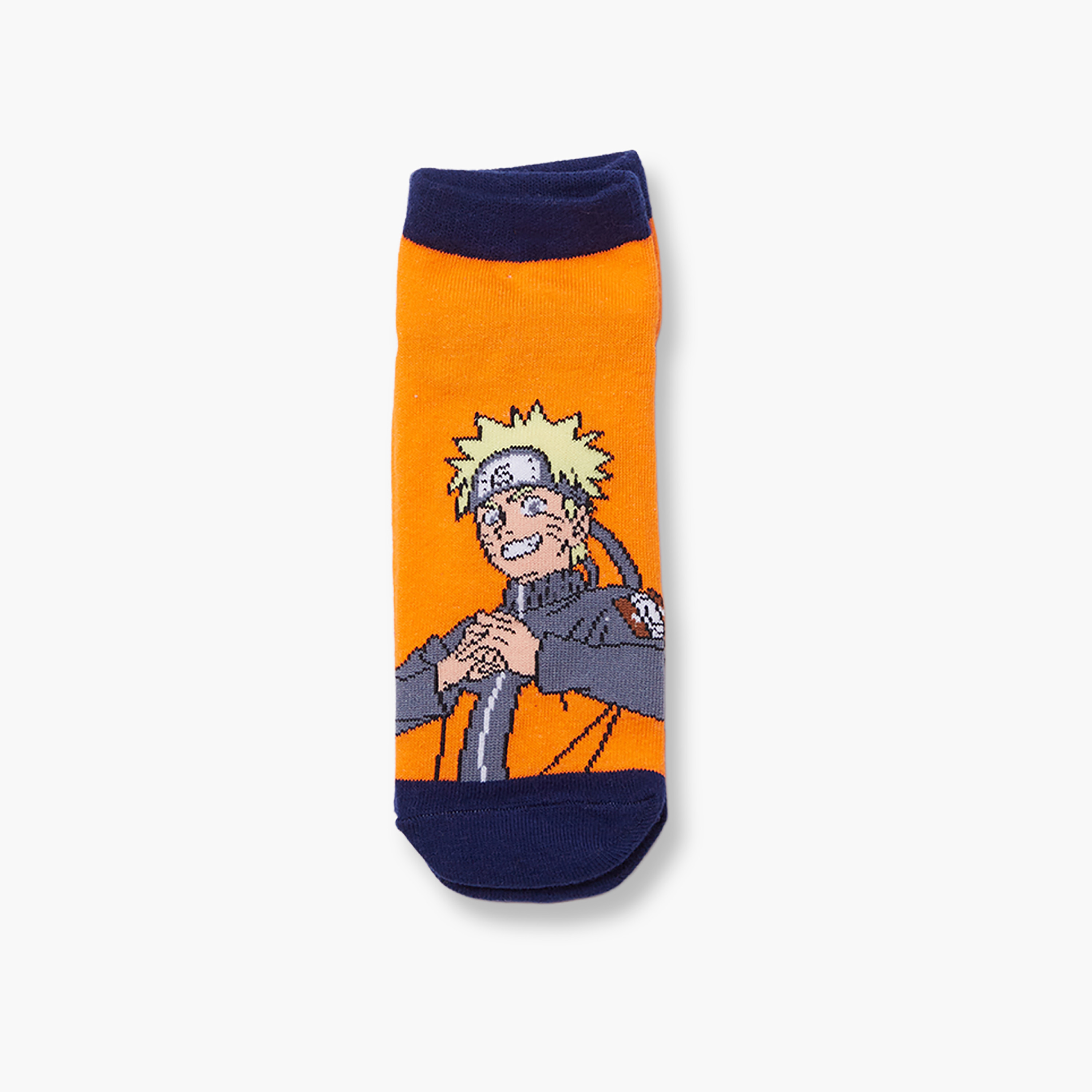 Naruto 3-Pair Cotton Blend Printed Ankle Socks-boys-accessories-socks-image-2
