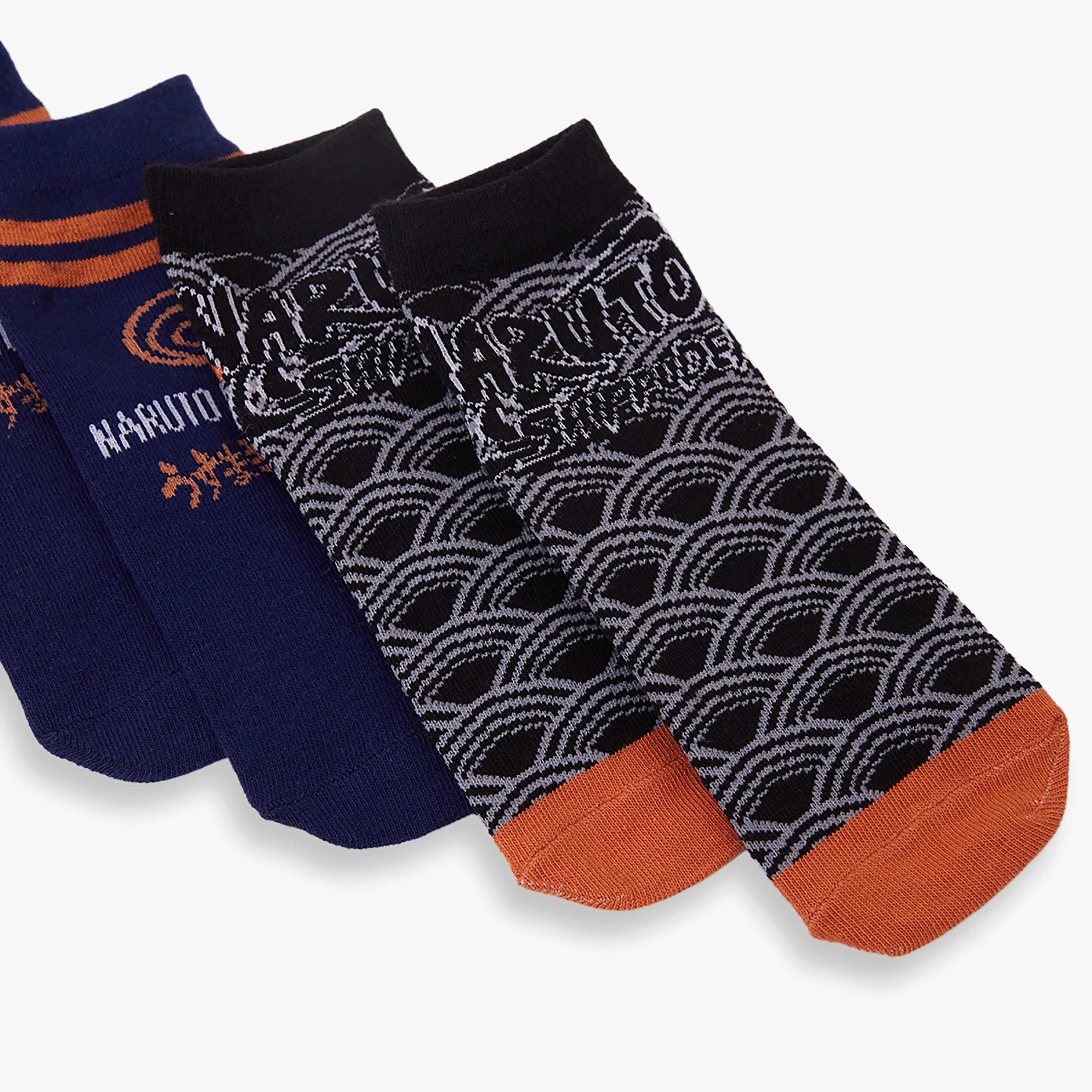 Naruto 3-Pair Cotton Blend Printed Ankle Socks-boys-accessories-socks-image-5