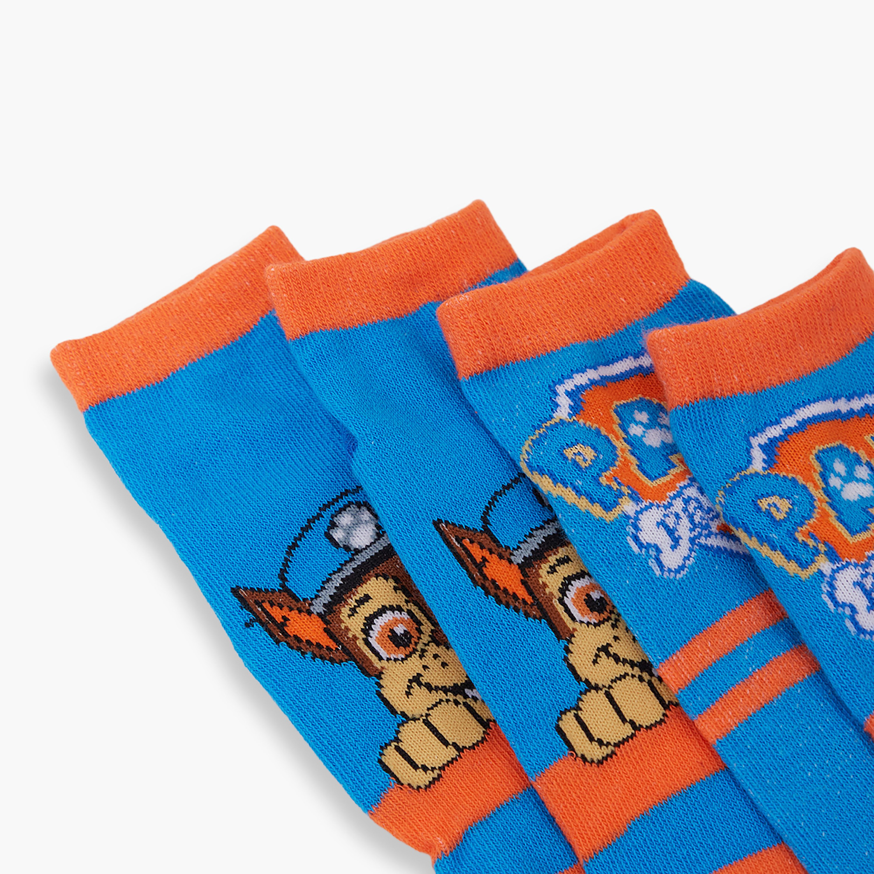 جوارب كاحل قطنية مطبوعة 3 أزواج من باو باترول-boys-accessories-socks-image-4