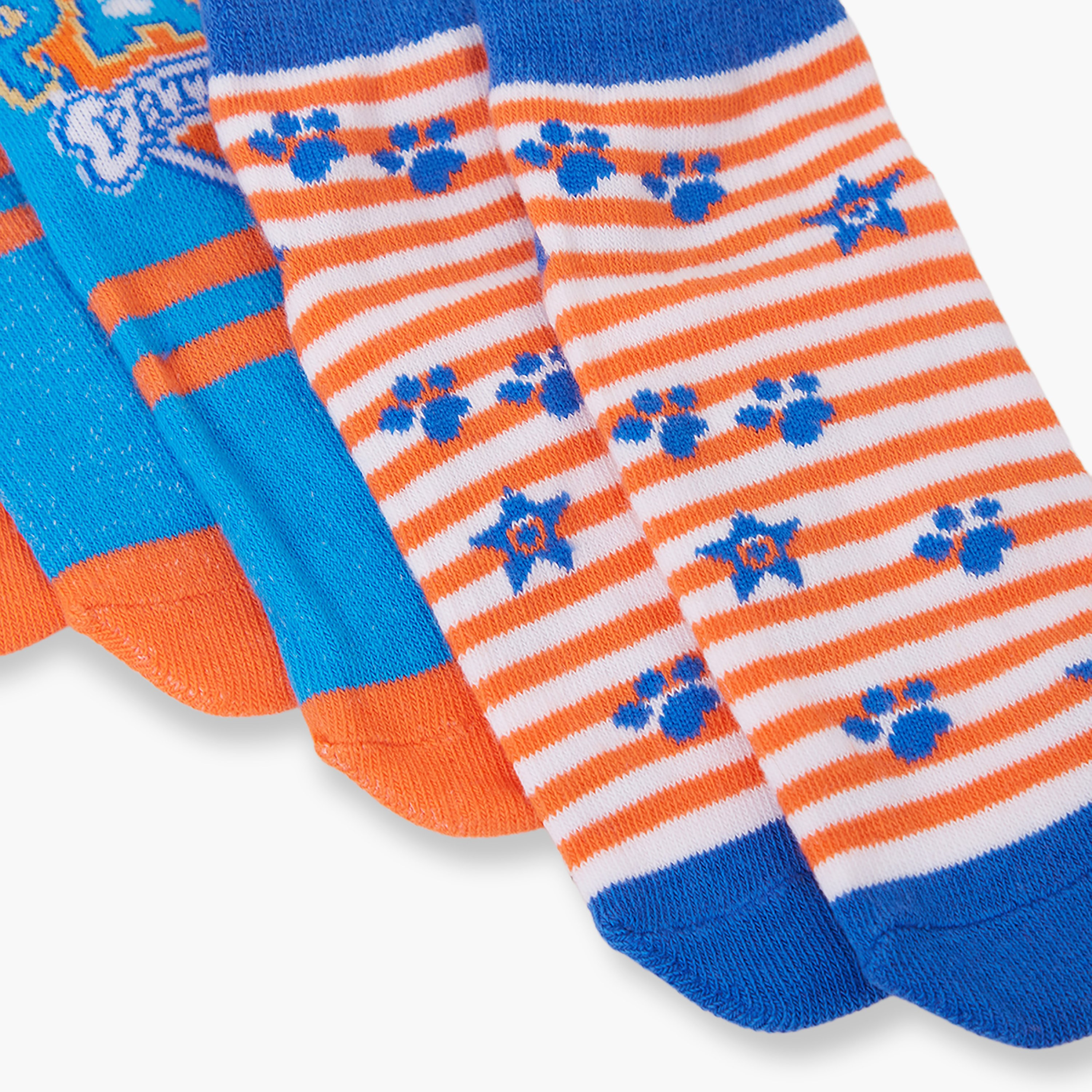 Paw Patrol 3-Pair Cotton Blend Printed Ankle Socks-boys-accessories-socks-image-5