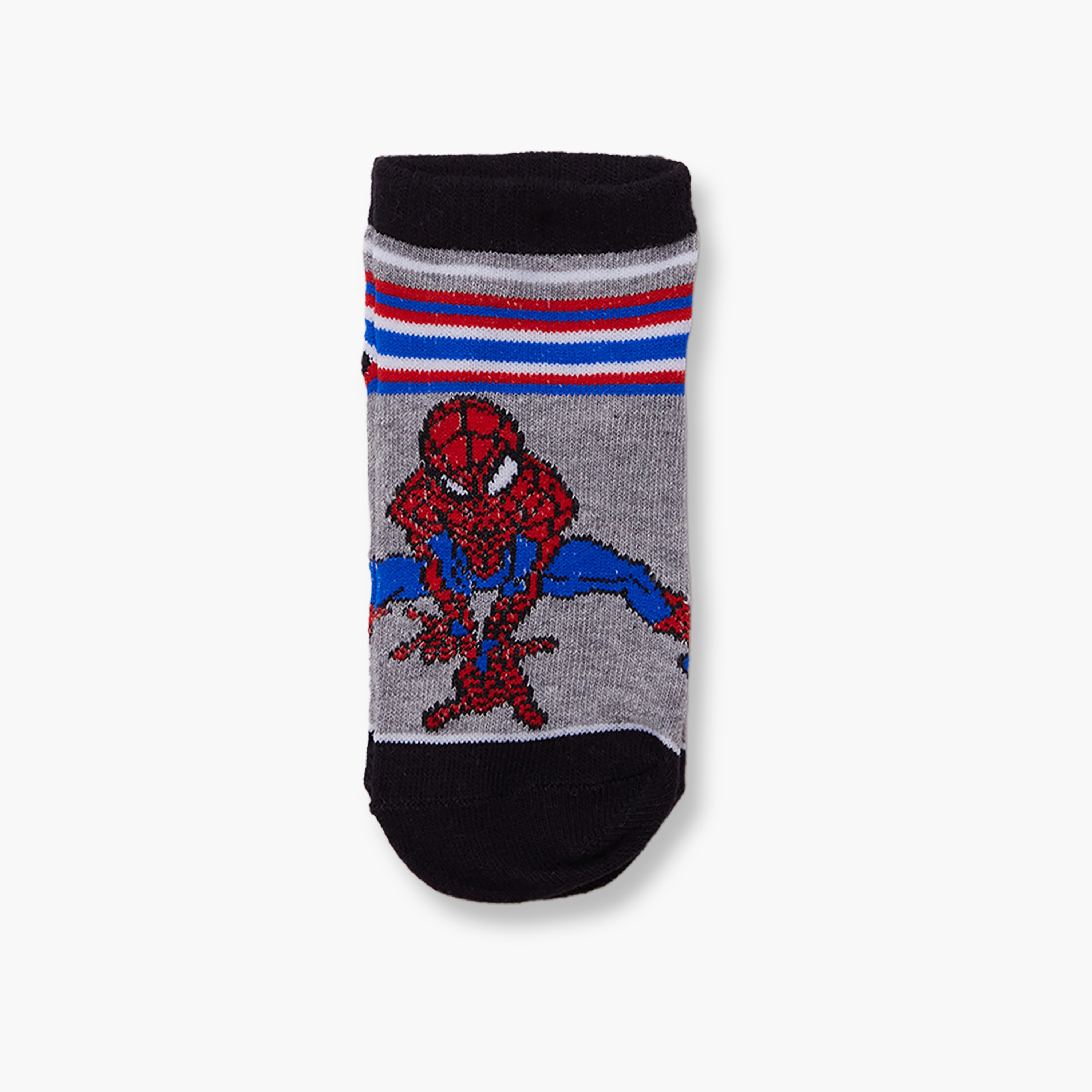 Spiderman 3-Pair Cotton Blend Printed Ankle Socks-boys-accessories-socks-image-2
