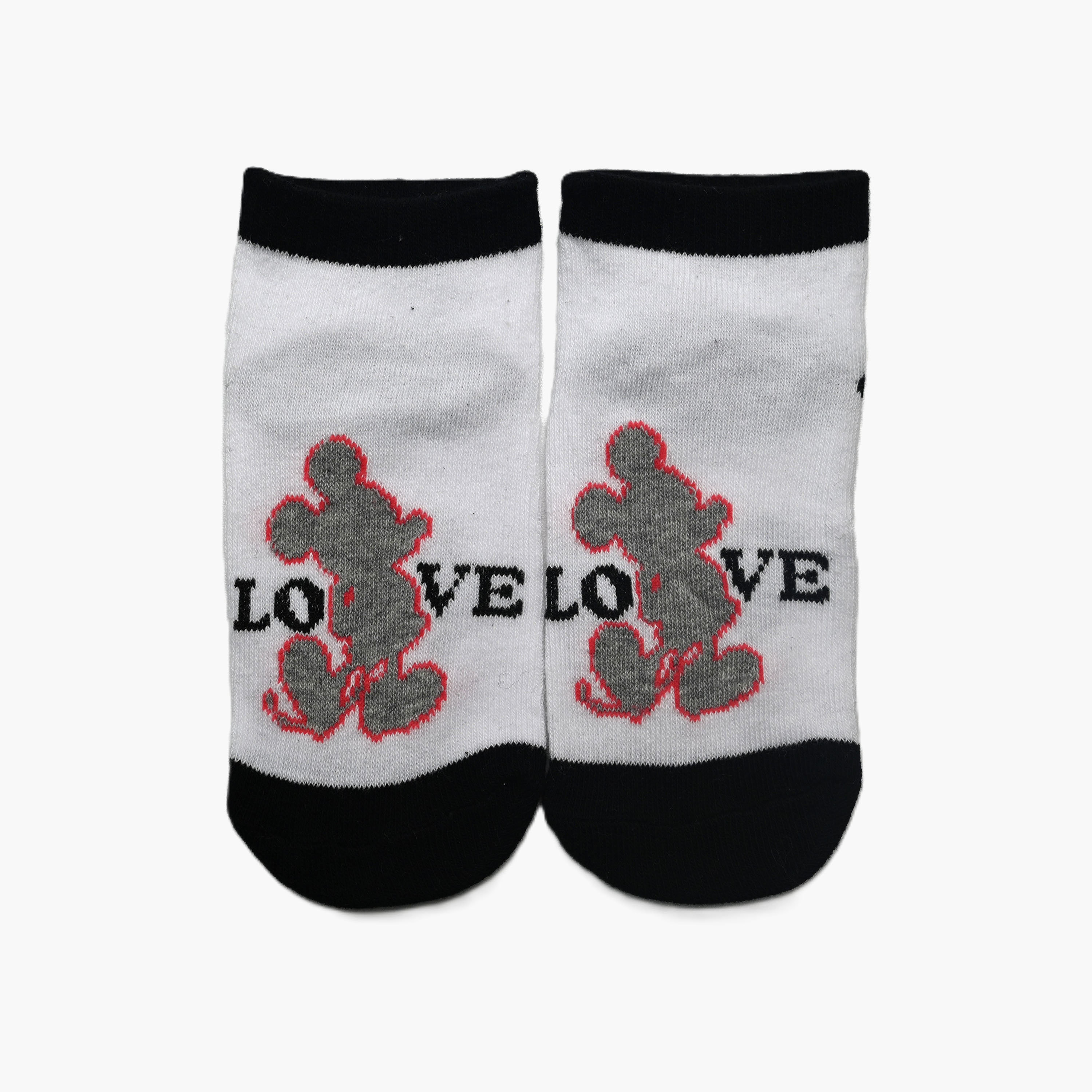 Mickey Mouse 3-Pair Cotton Blend Printed Ankle Socks-boys-accessories-socks-image-3