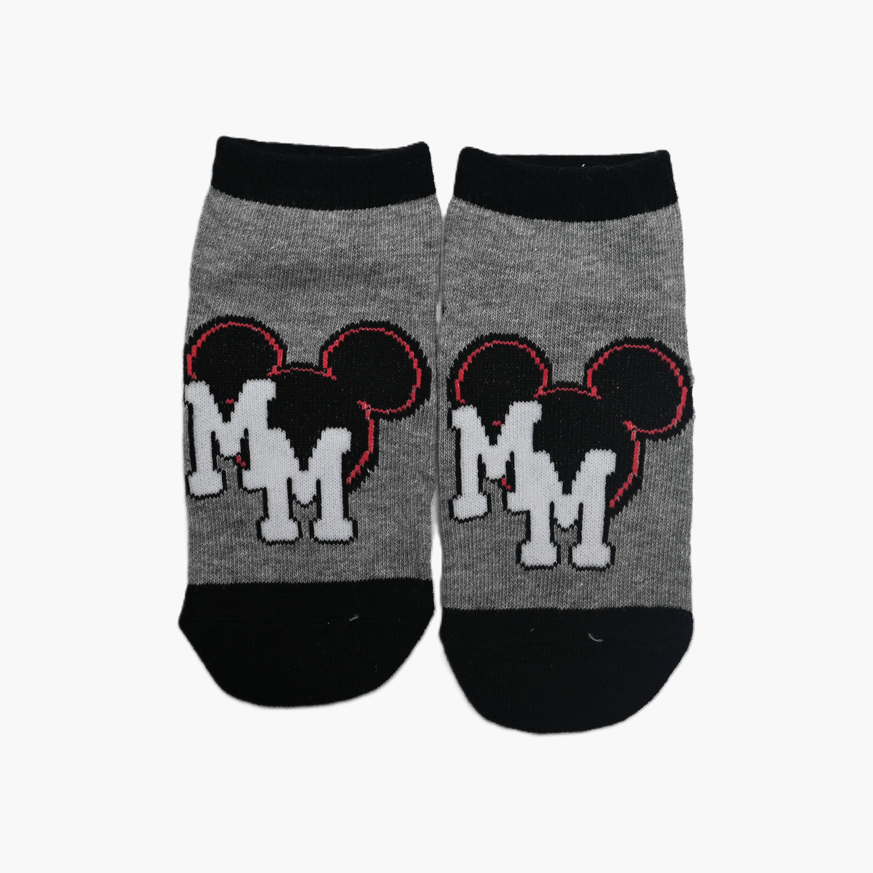 Mickey Mouse 3-Pair Cotton Blend Printed Ankle Socks-boys-accessories-socks-image-4