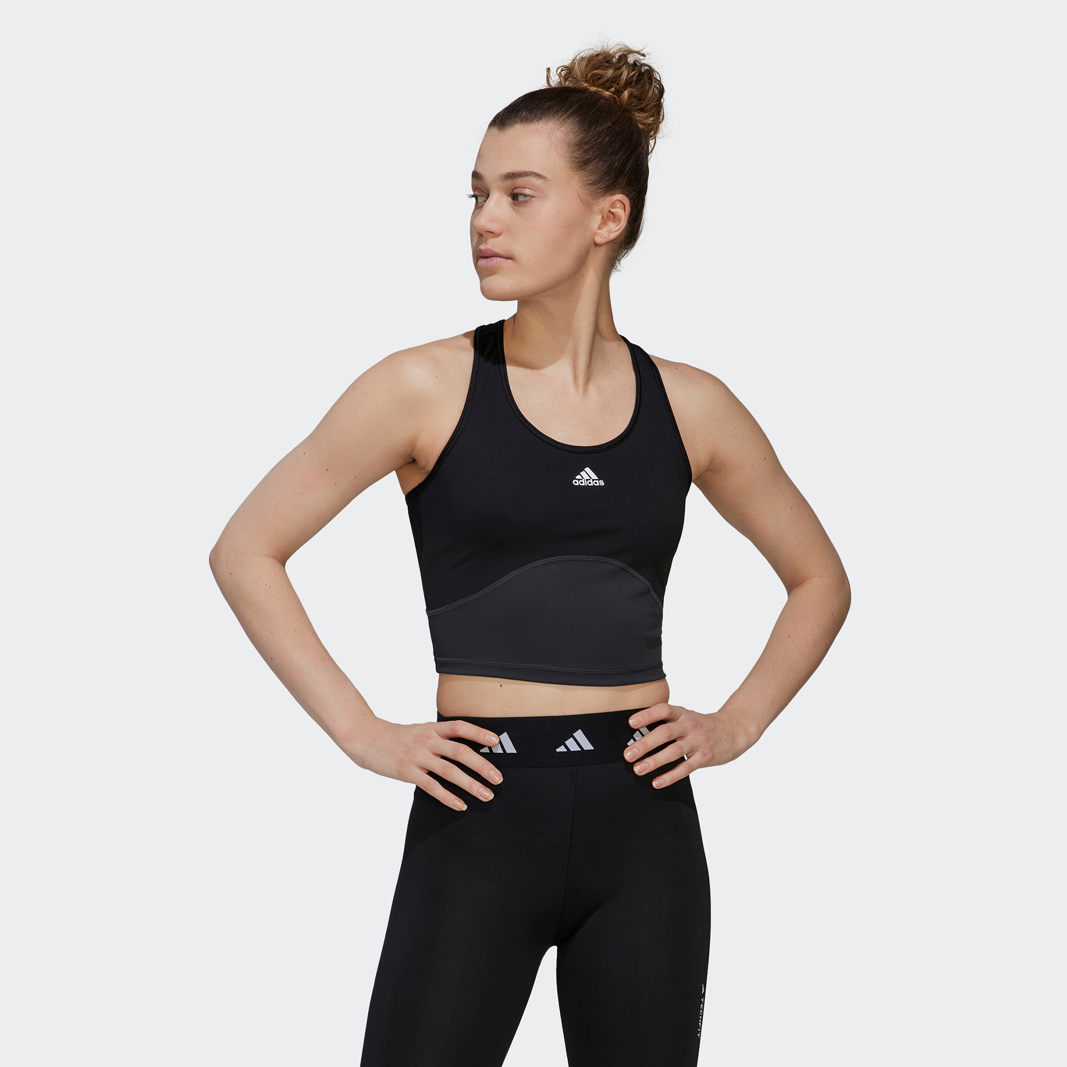 Adidas Trn Hiit Cro Tk Women Logo Tank Top HM4496-sports-women-clothing-tshirtsandvests-image-1