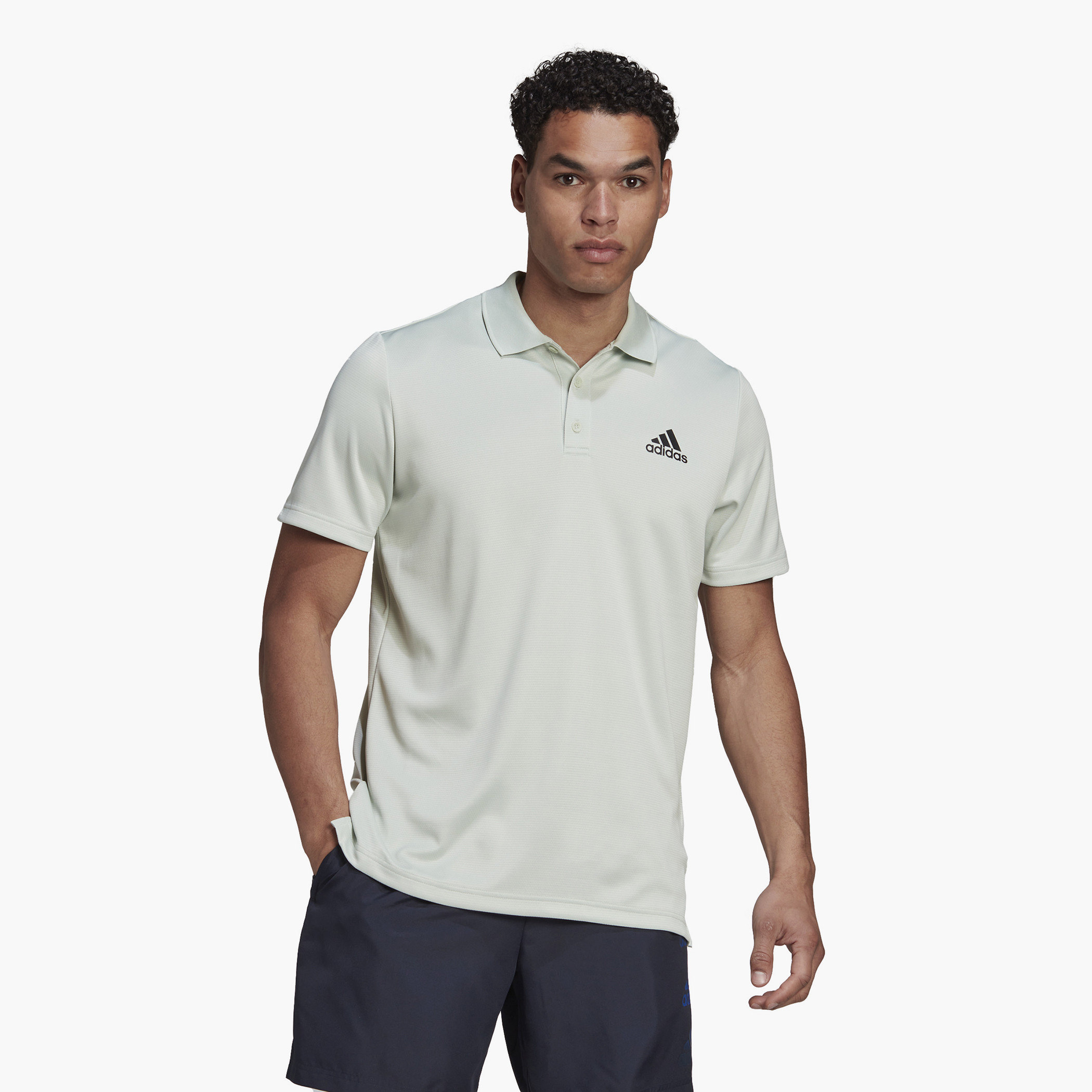 Adidas M D2M Polo Men Logo Polo T-Shirt-men-clothing-sportswearandactivewear-tshirtsandpolos-image-1