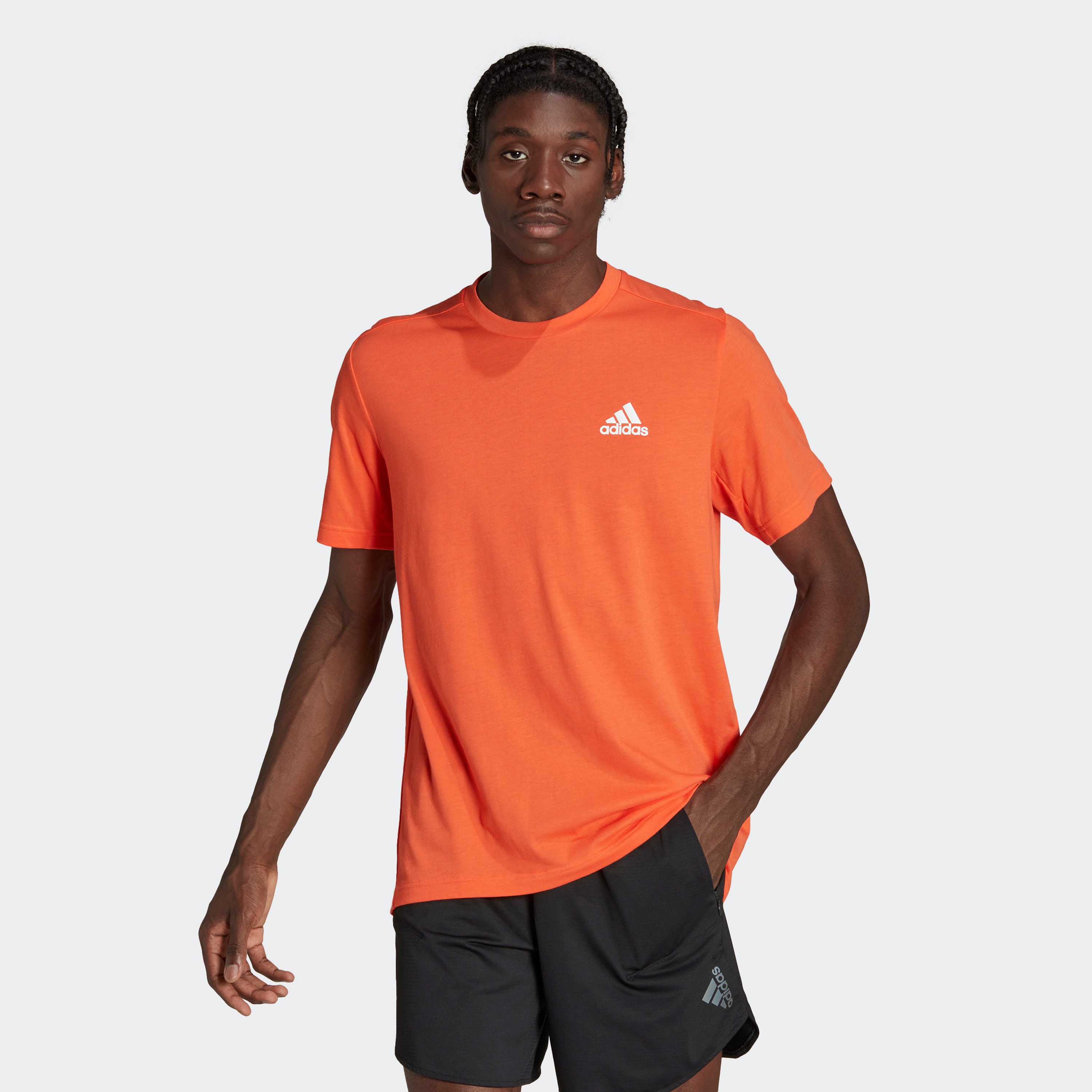 تيشيرت أديداس فرينش تيري بشعار الماركة للرجال-men-clothing-sportswearandactivewear-tshirtsandpolos-image-1