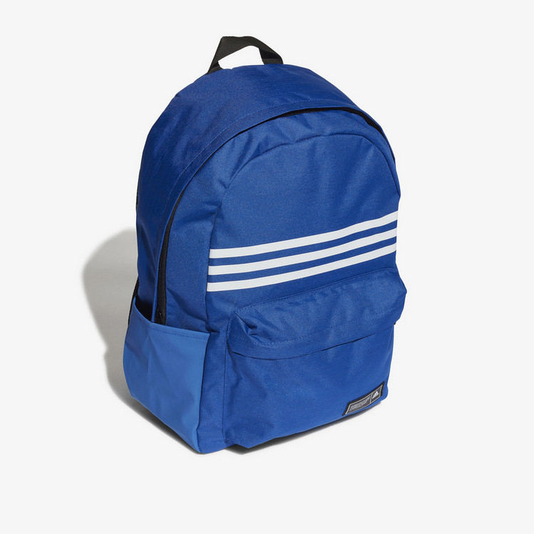 Adidas Logo Detail Backpack with Adjustable Shoulder Straps and Zip Closure