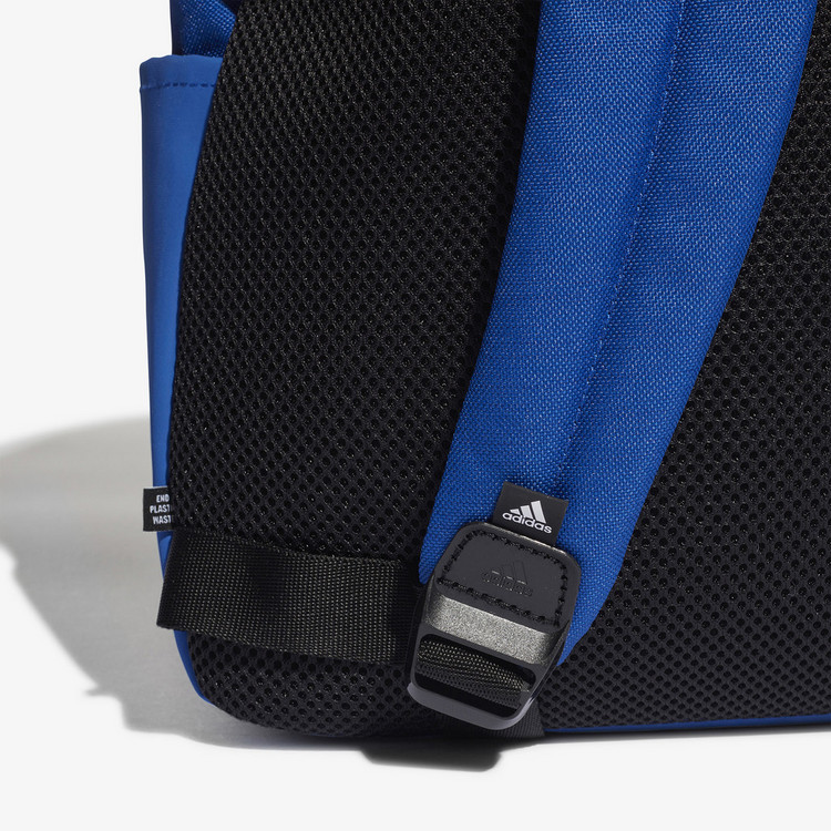 Adidas Logo Detail Backpack with Adjustable Shoulder Straps and Zip Closure