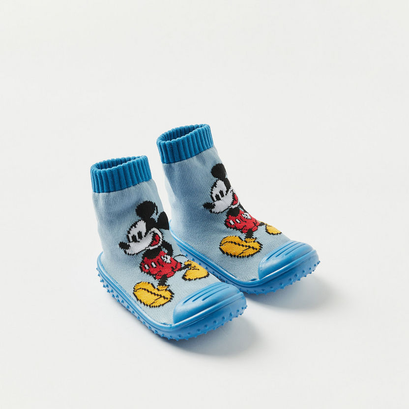 Disney Mickey Mouse Print Booties-Booties-image-1