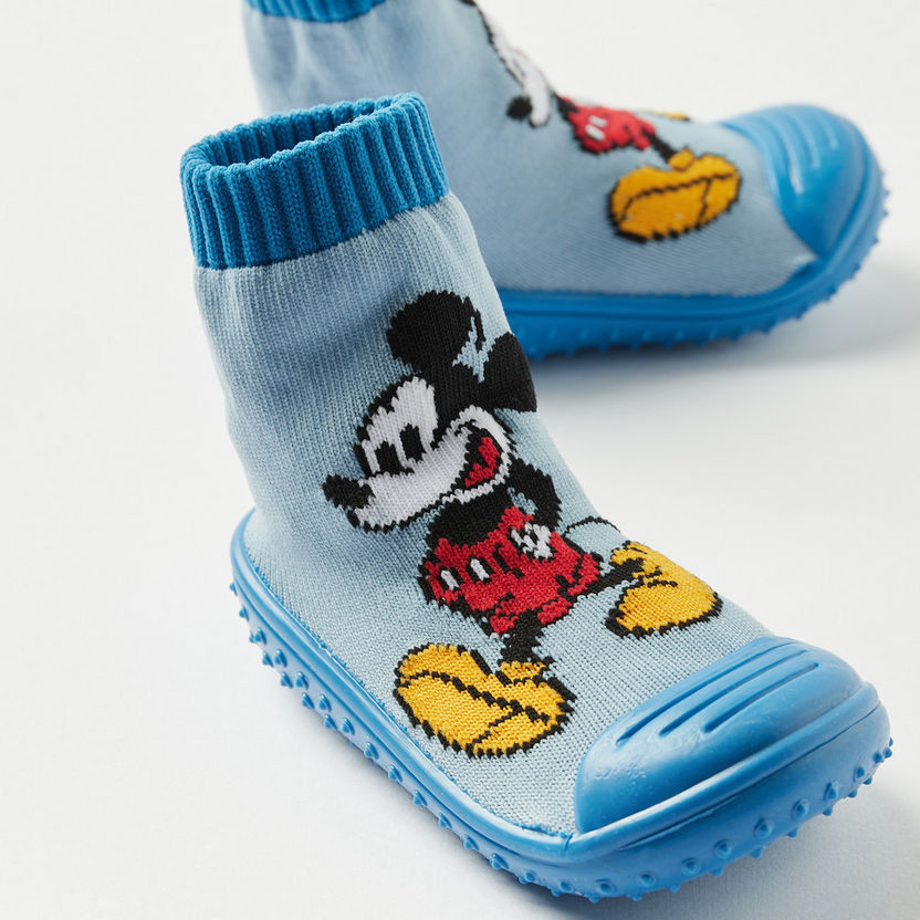 Disney Mickey Mouse Print Booties-Booties-image-3