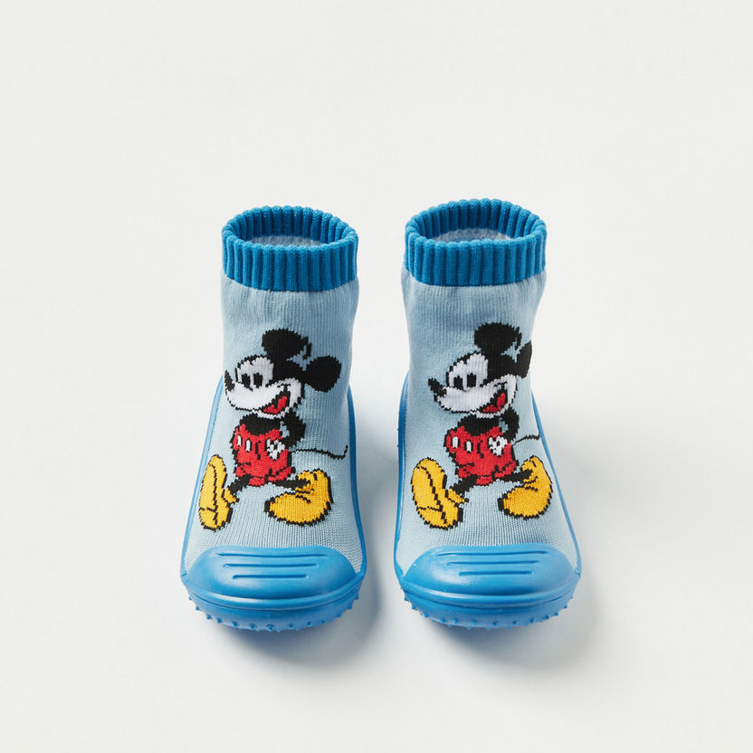 Disney Mickey Mouse Print Booties-Booties-image-4