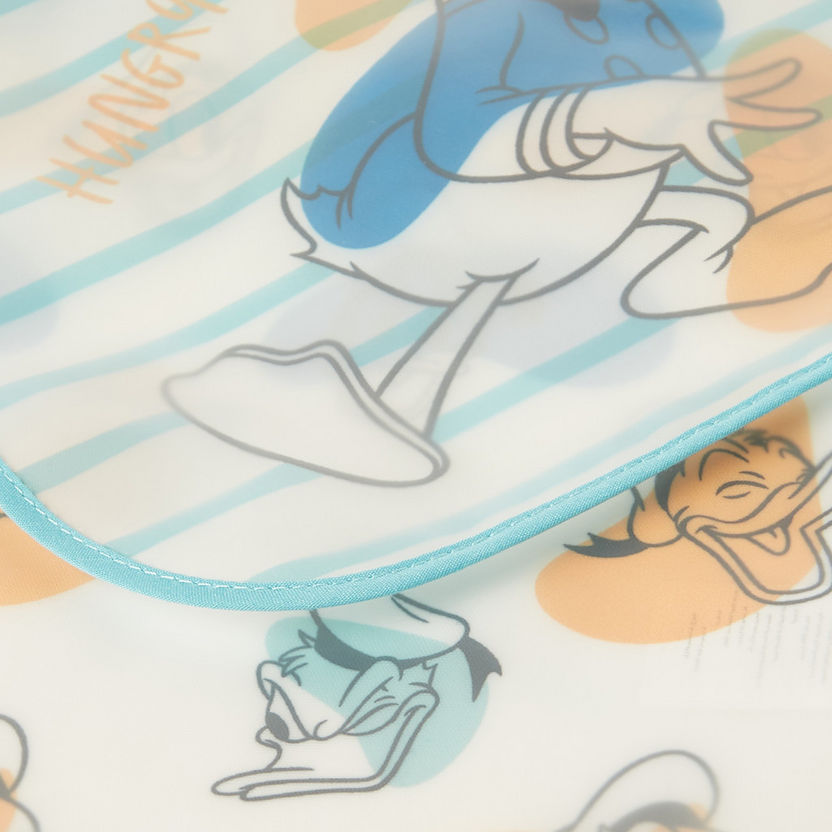 Disney Donald Duck Print Bib with Button Closure - Set of 2-Bibs and Burp Cloths-image-4