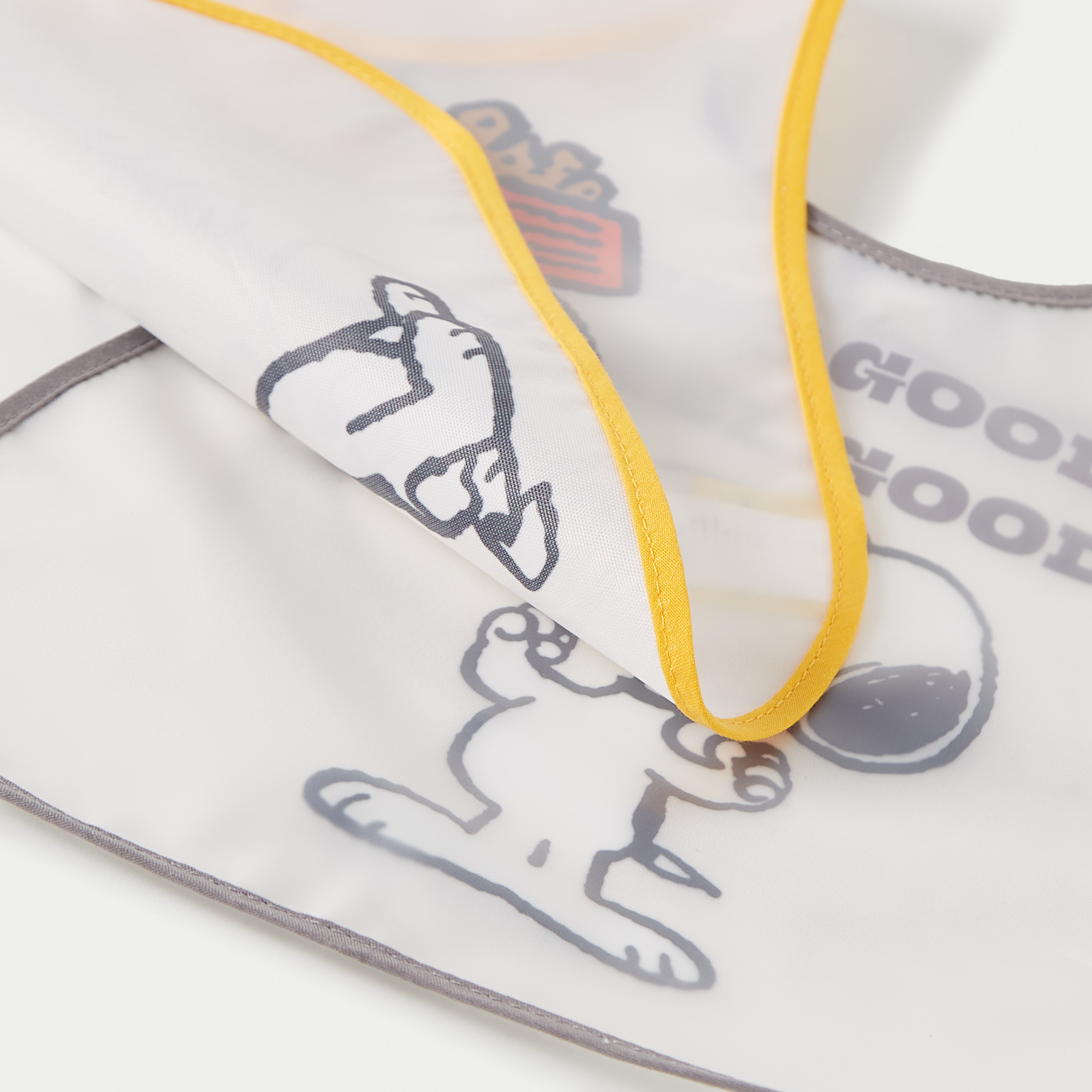 Disney Snoopy Print Bib with Button Closure - Set of 2-baby-feeding-bibs-image-5