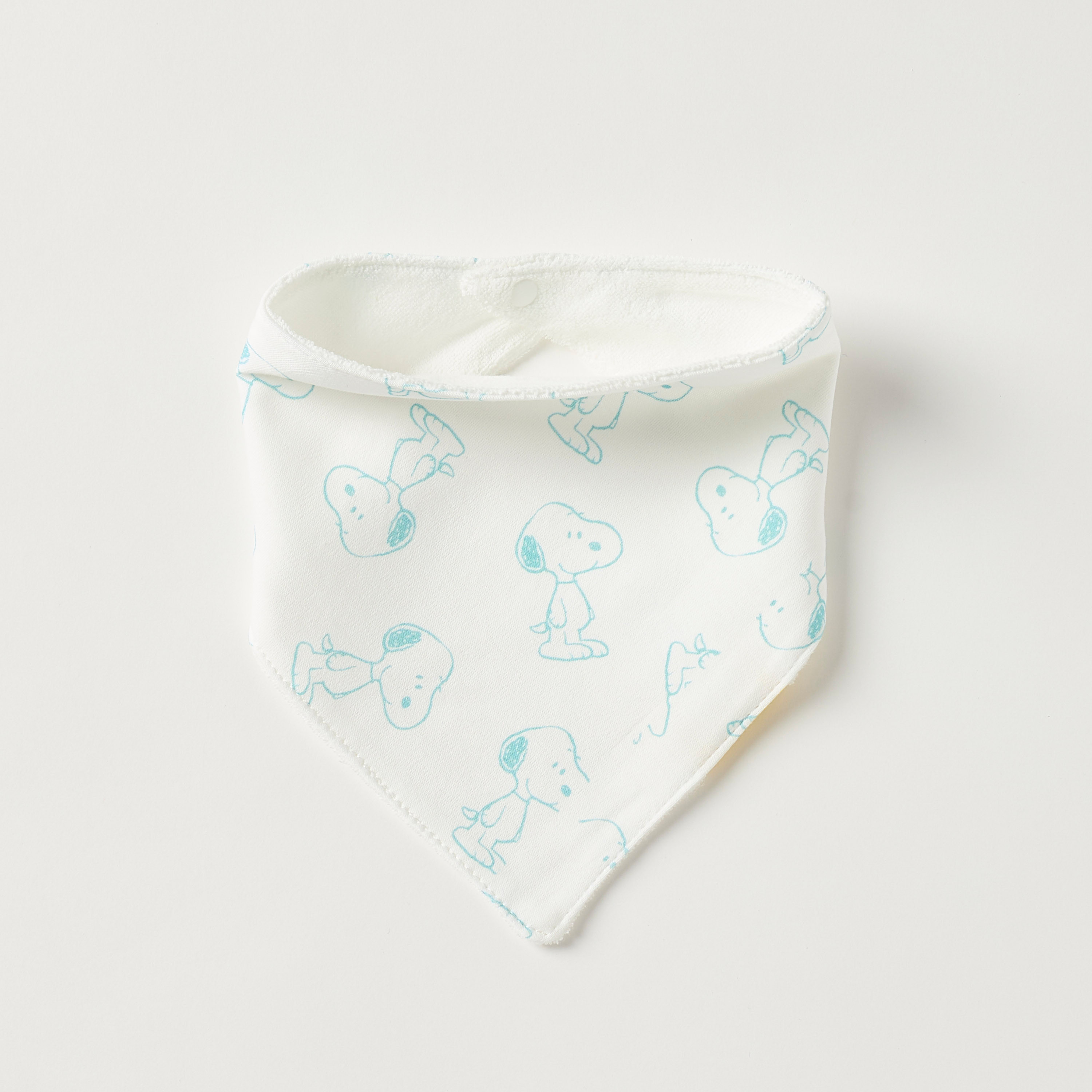 Peanuts Snoopy Dog Print Dribble Bib - Set of 3-baby-feeding-bibs-image-4