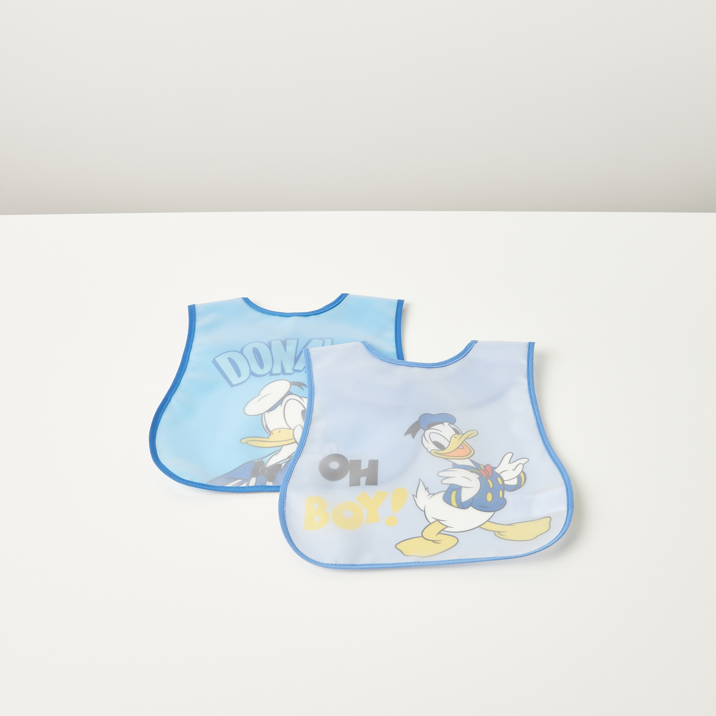 مرايل بطبعات دونالد داك من ديزني - طقم من قطعتين-baby-feeding-bibs-image-1