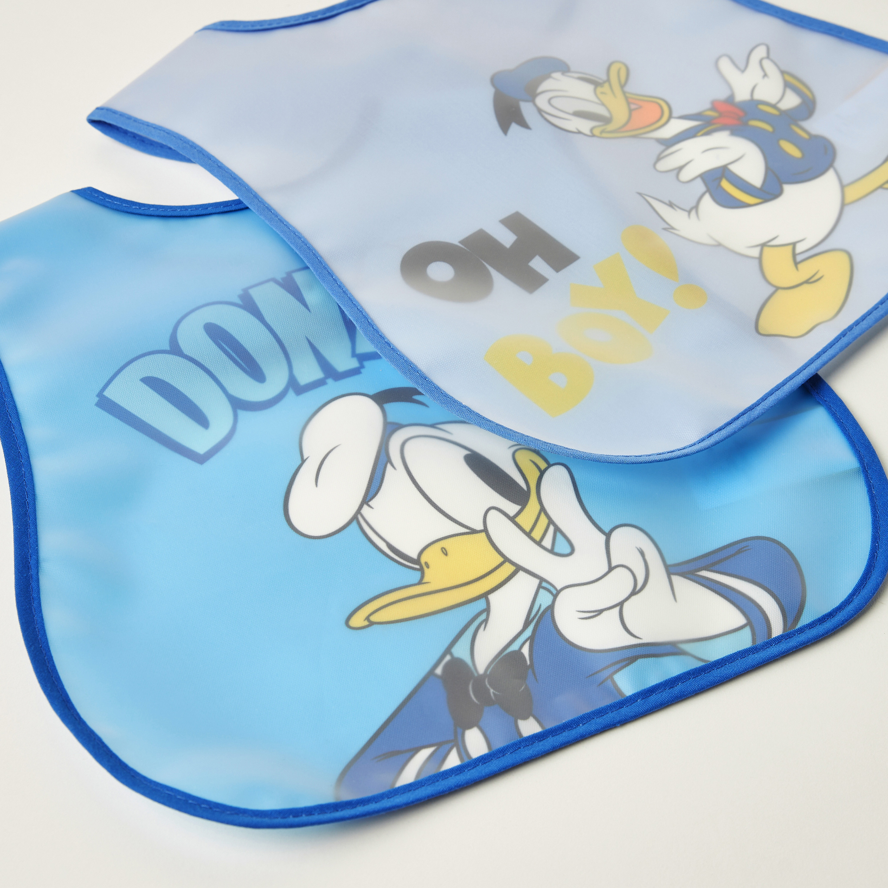 مرايل بطبعات دونالد داك من ديزني - طقم من قطعتين-baby-feeding-bibs-image-4