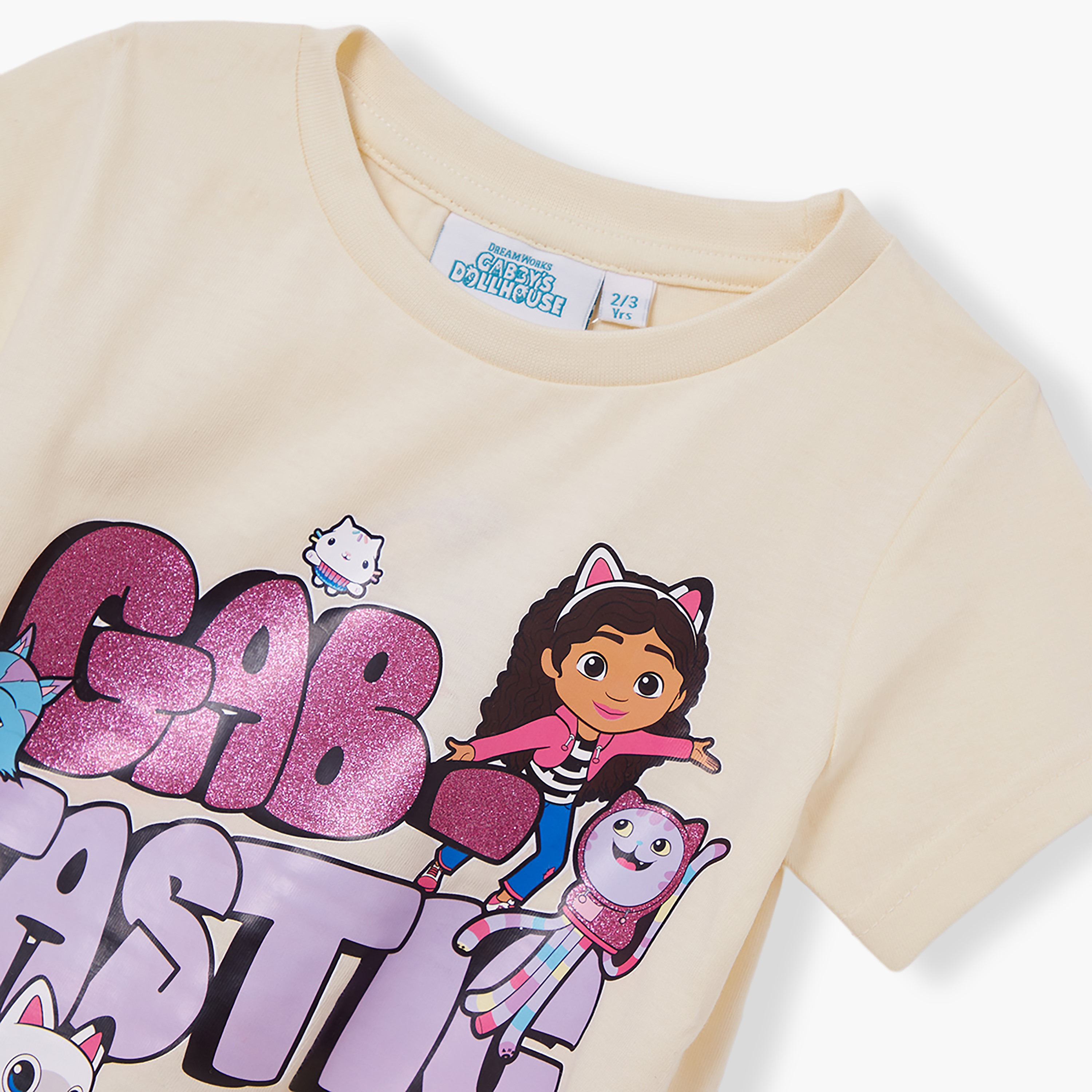 تيشيرت بأكمام قصيرة وطبعة جرافيك من جابيز دولهاوس-girls-clothing-tshirts-image-5