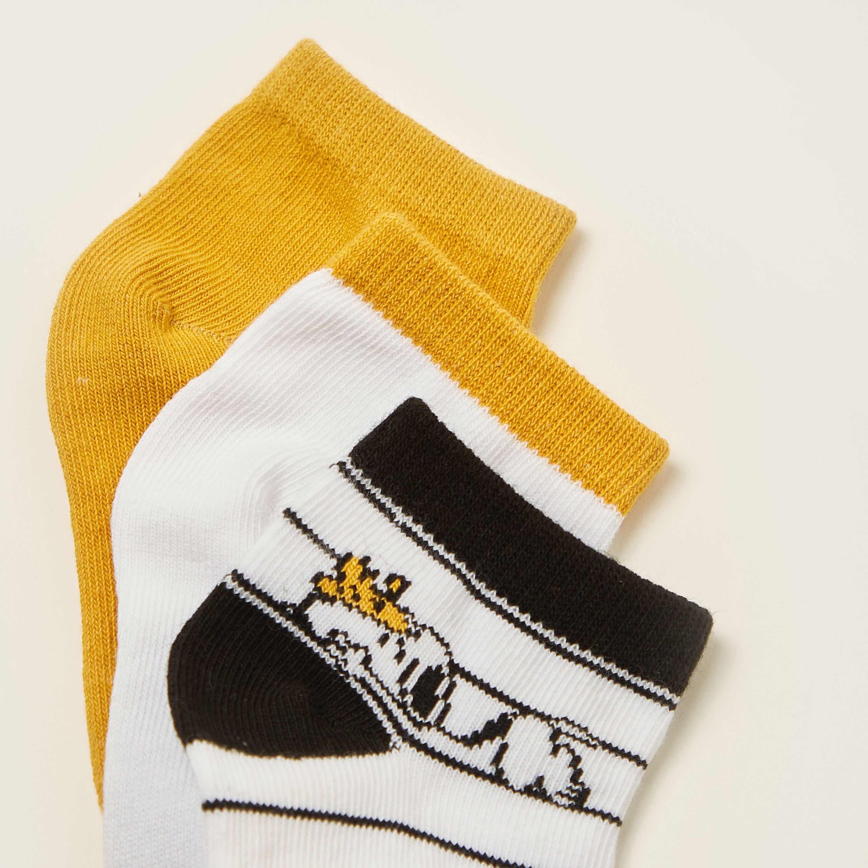 Snoopy Dog Printed Ankle Length Socks - Set of 3-baby-boys-accessories-socks-image-3