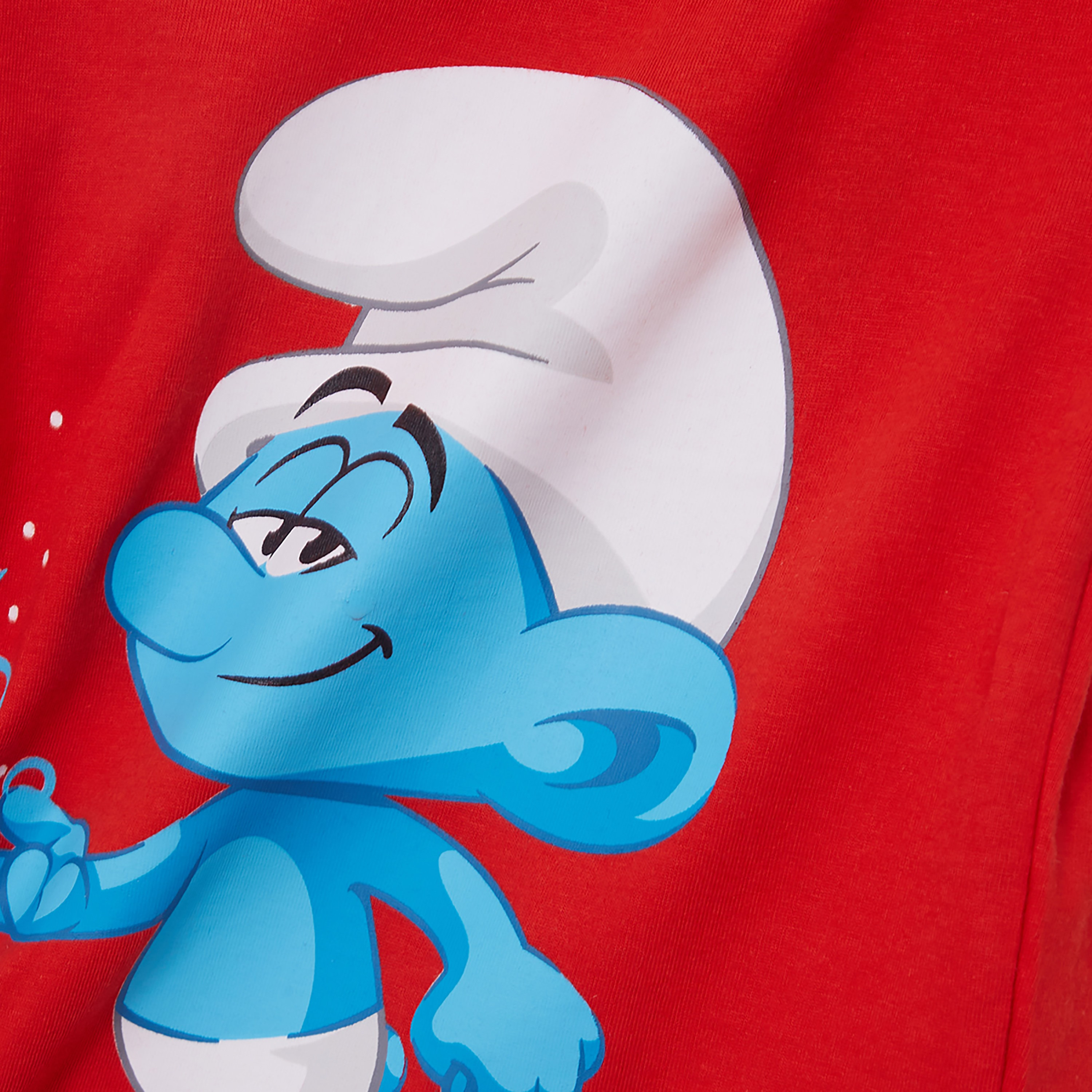 Smurf Themed Short Sleeves Round Neck T-Shirt-boys-clothing-tshirtsandpolos-image-6