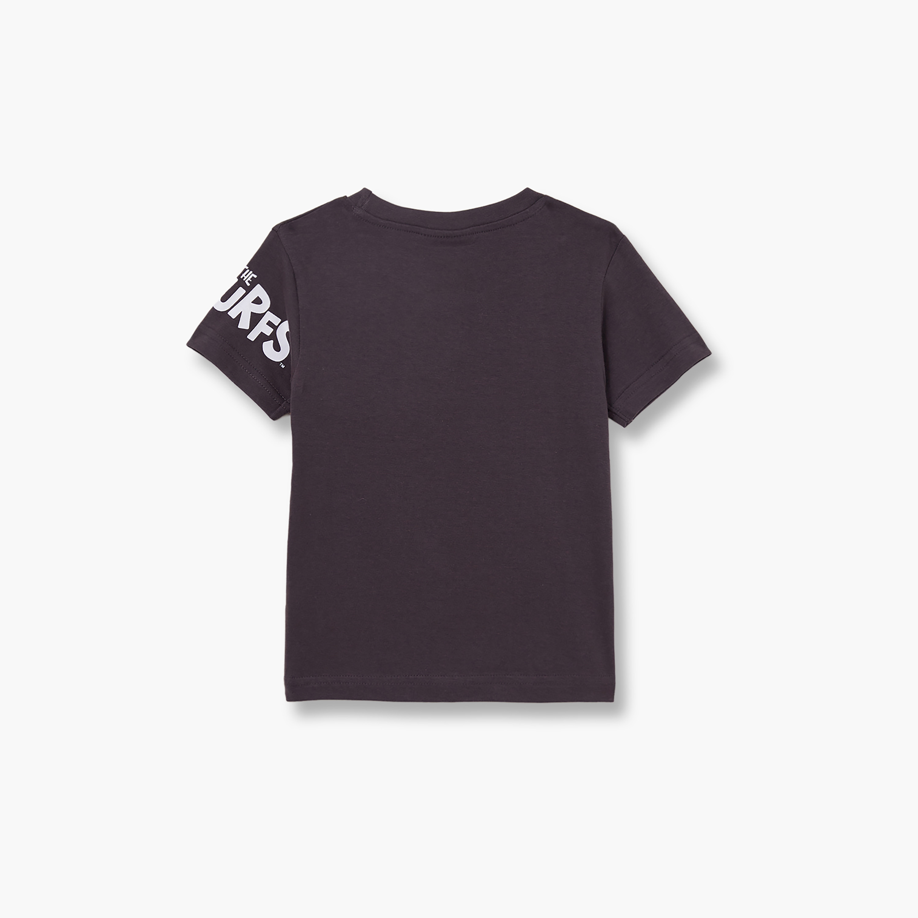تي شيرت بأكمام قصيرة ورقبة دائرية بطابع السنافر-boys-clothing-tshirtsandpolos-image-3