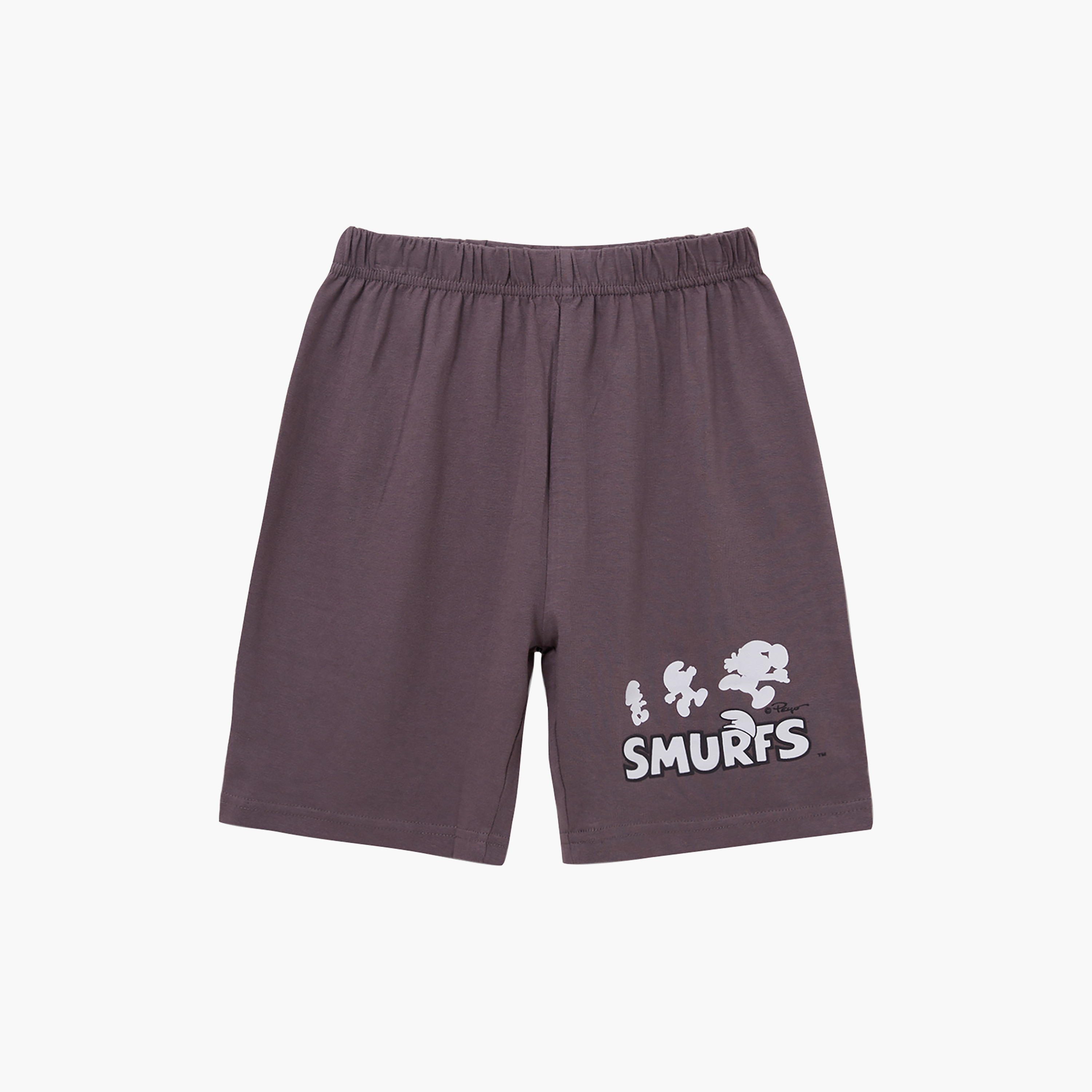 Smurf Graphic Short Sleeves T-Shirt & Shorts Set-boys-clothing-setsandcoords-image-4
