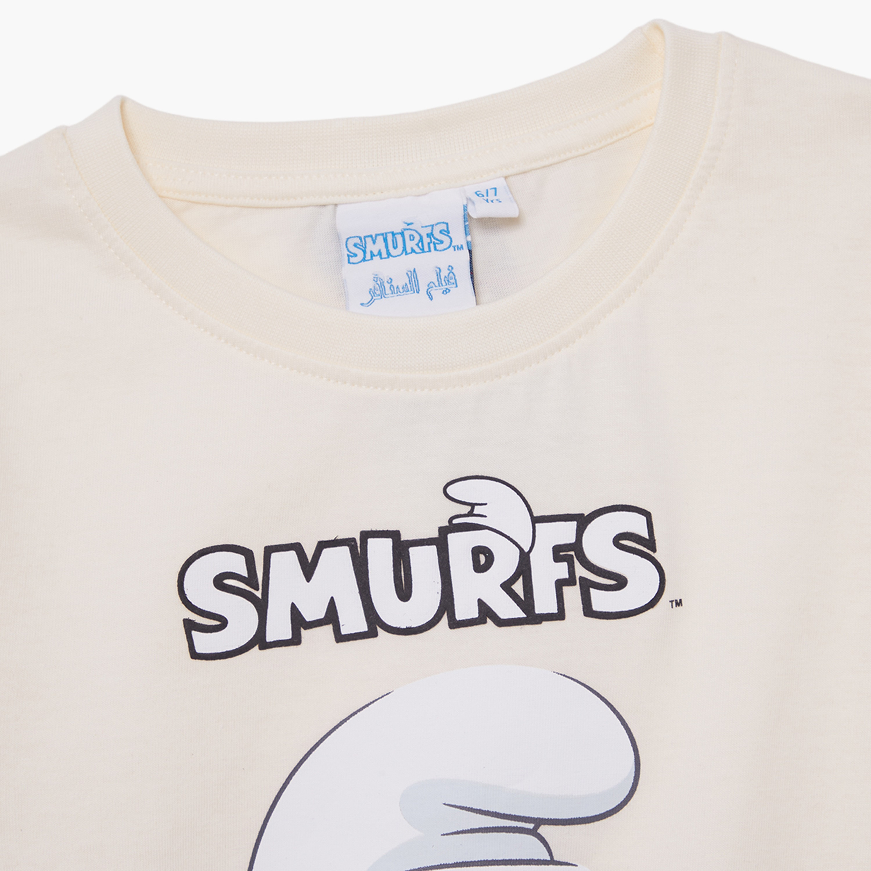 Smurf Graphic Short Sleeves T-Shirt & Shorts Set-boys-clothing-setsandcoords-image-5