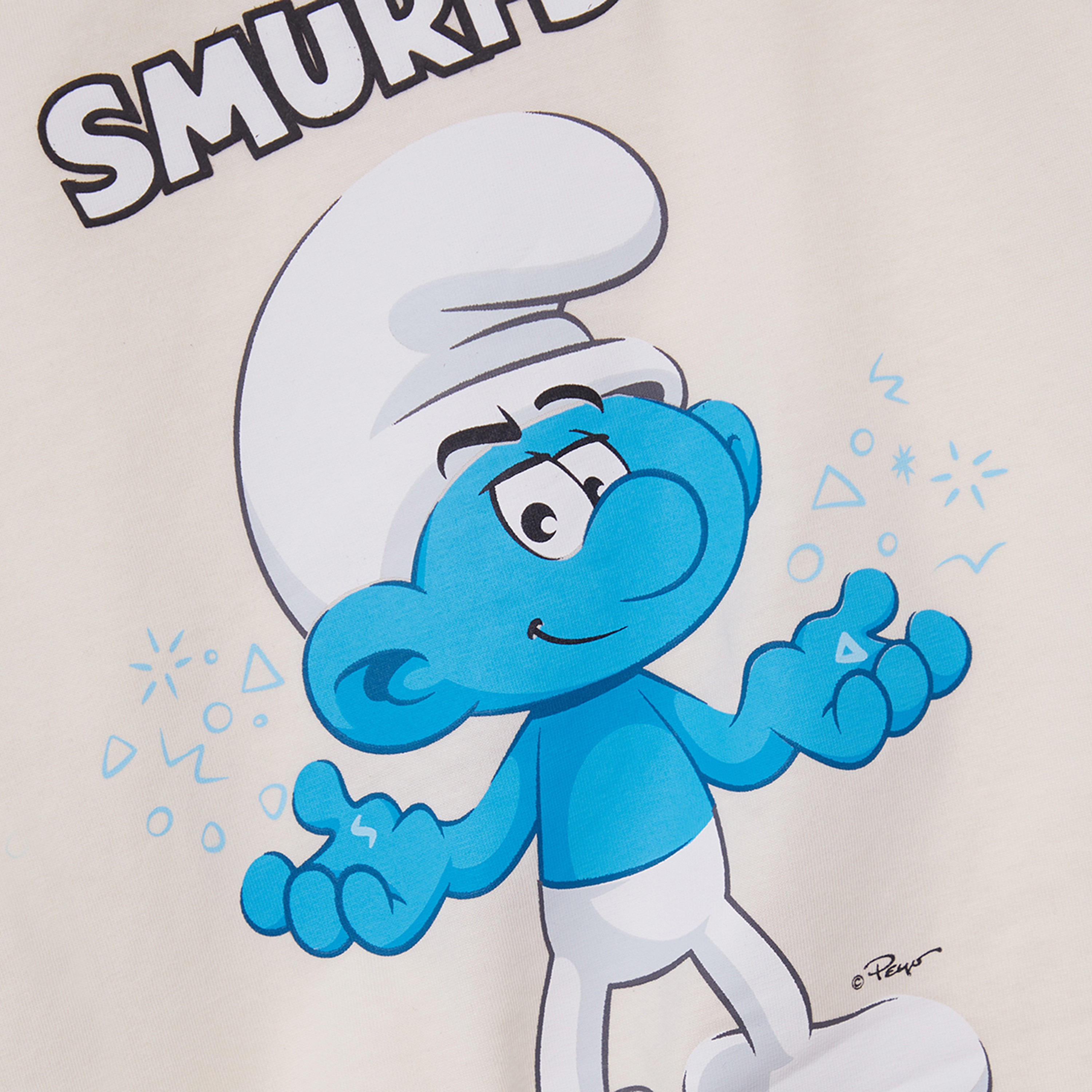 Smurf Graphic Short Sleeves T-Shirt & Shorts Set-boys-clothing-setsandcoords-image-6