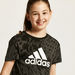 adidas All Over Print T-shirt with Round Neck and Short Sleeves-Tops-thumbnail-2