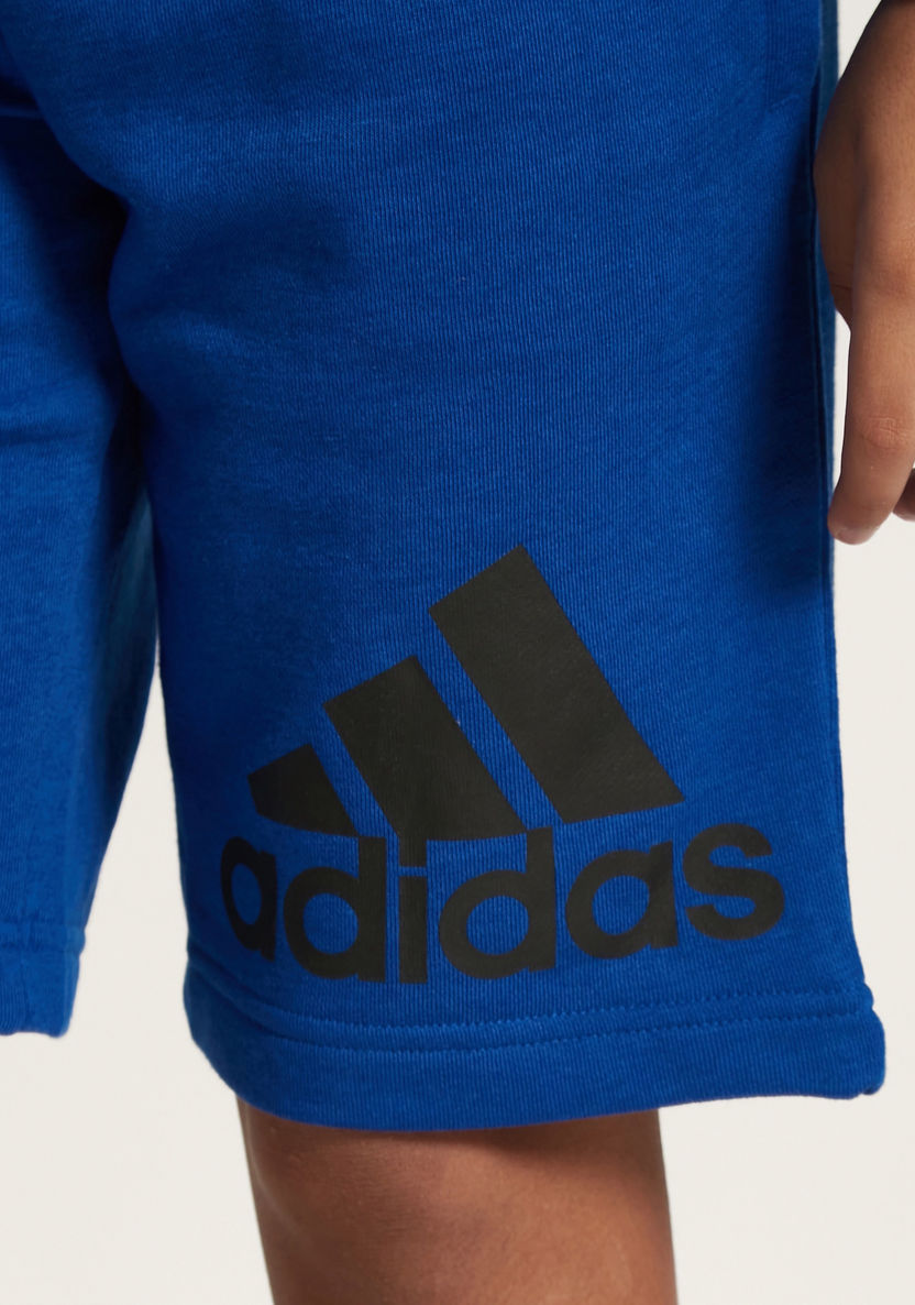adidas Logo Detail Shorts with Elasticised Waistband-Shorts-image-2