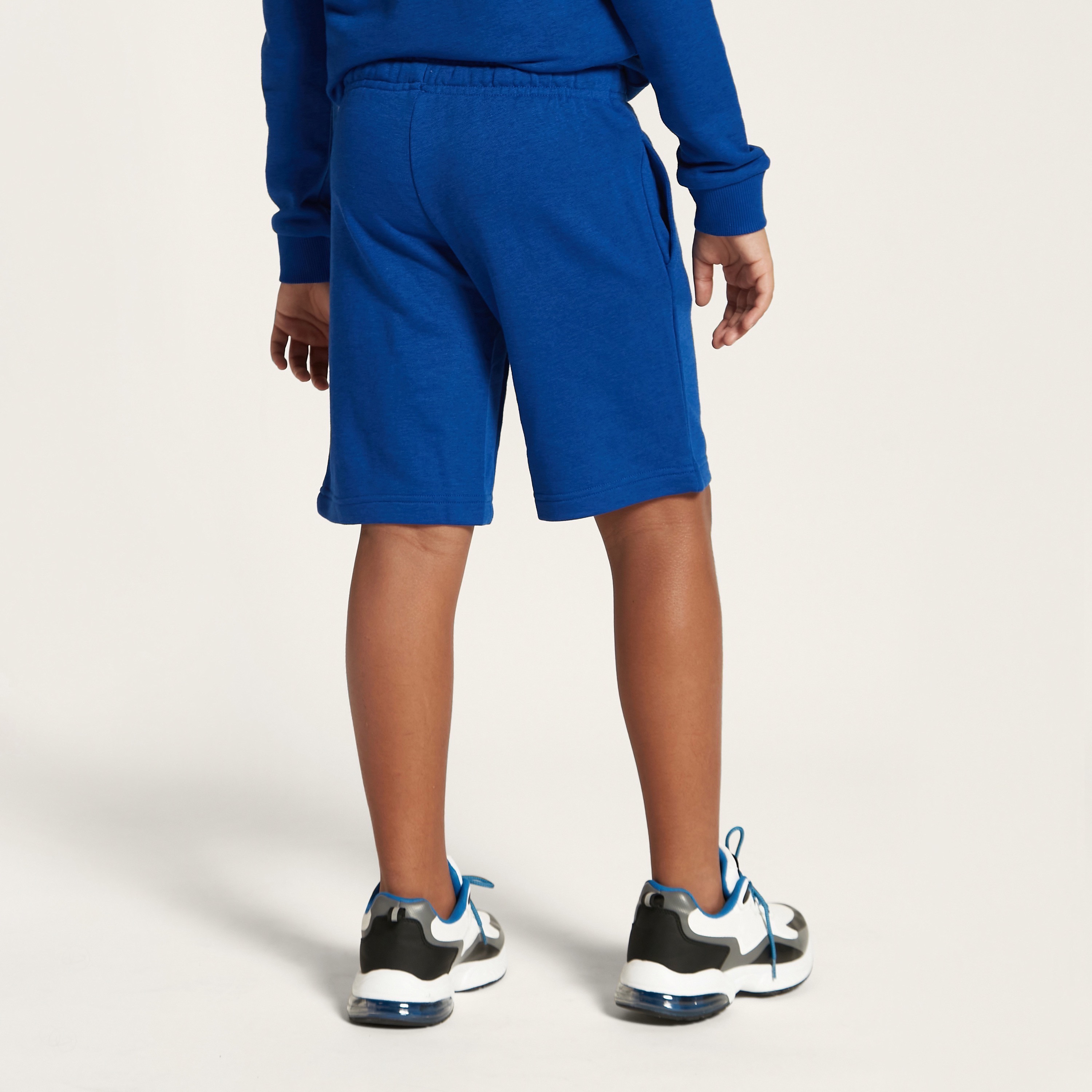adidas Logo Detail Shorts with Elasticised Waistband-sports-boys-clothing-bottoms-image-4