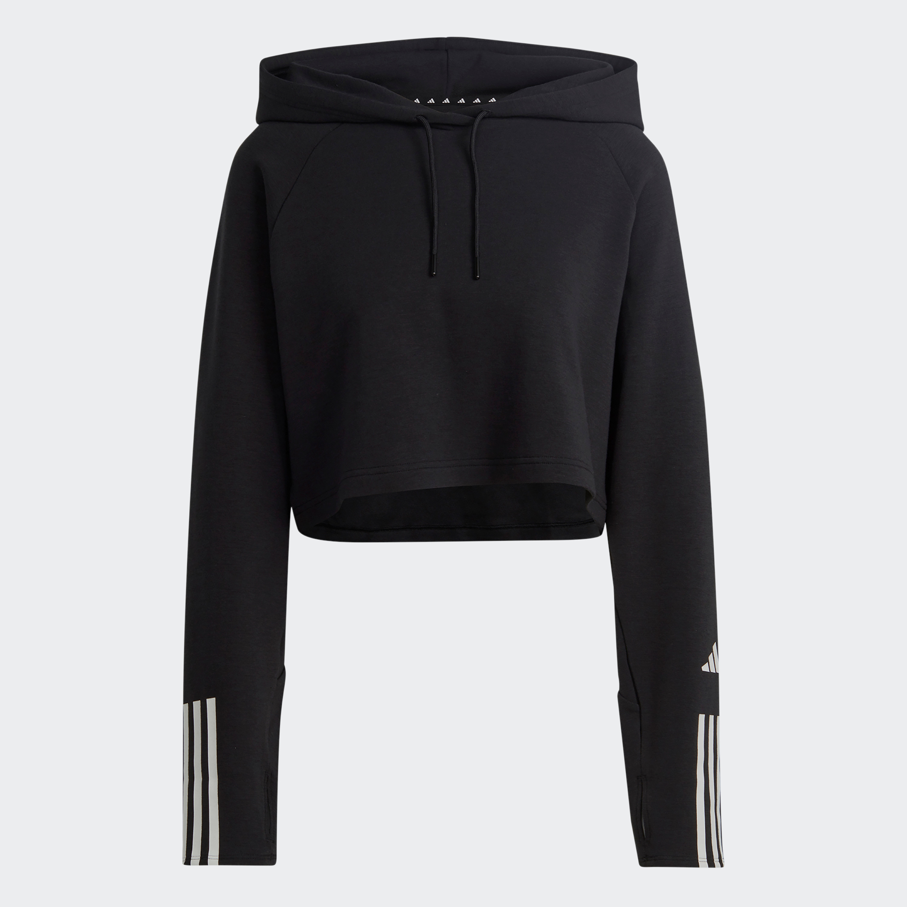 Adidas Training Essential Cot HD Women 3 Stripe Hoodie-women-clothing-sportswearandactivewear-hoodiesandsweatshirts-image-5