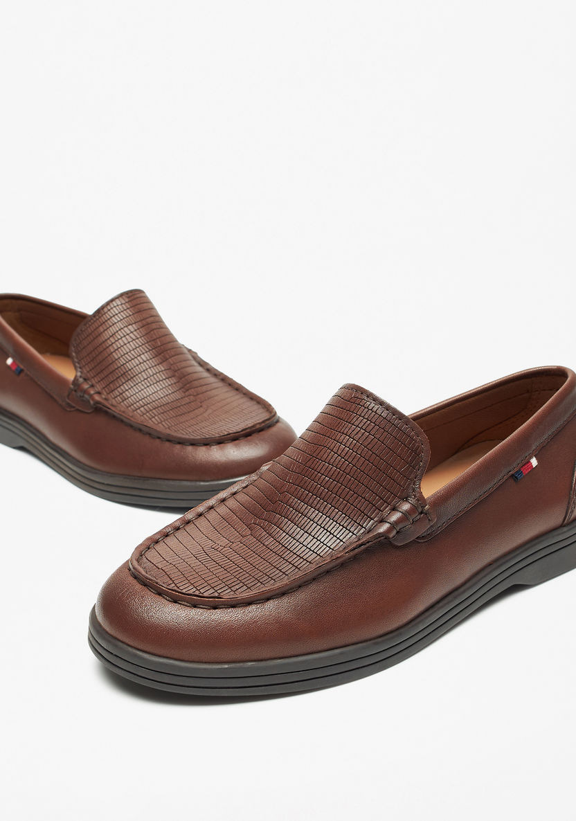 Mister Duchini Textured Slip-On Moccasins-Boy%27s Casual Shoes-image-4