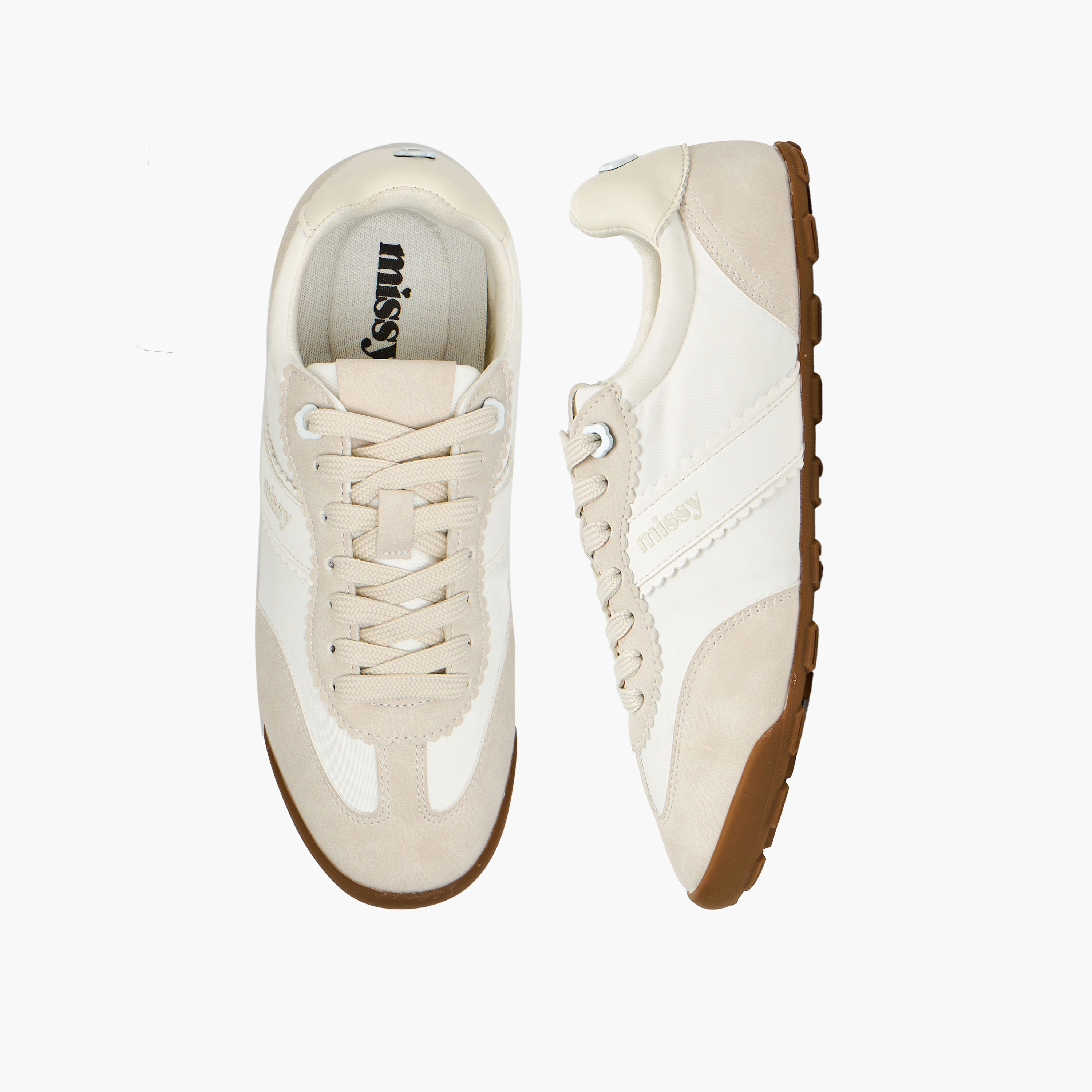 Missy Women Scallop Trim Lace-Up Ankle Sneakers-women-shoes-sneakers-image-1