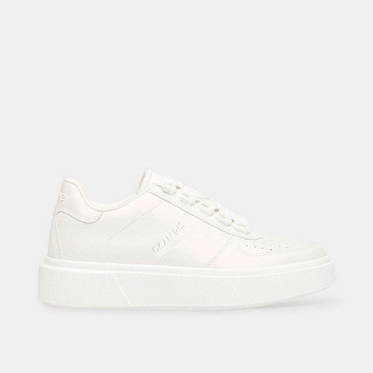Steve Madden Women's Solid Sneakers with Lace-Up Closure