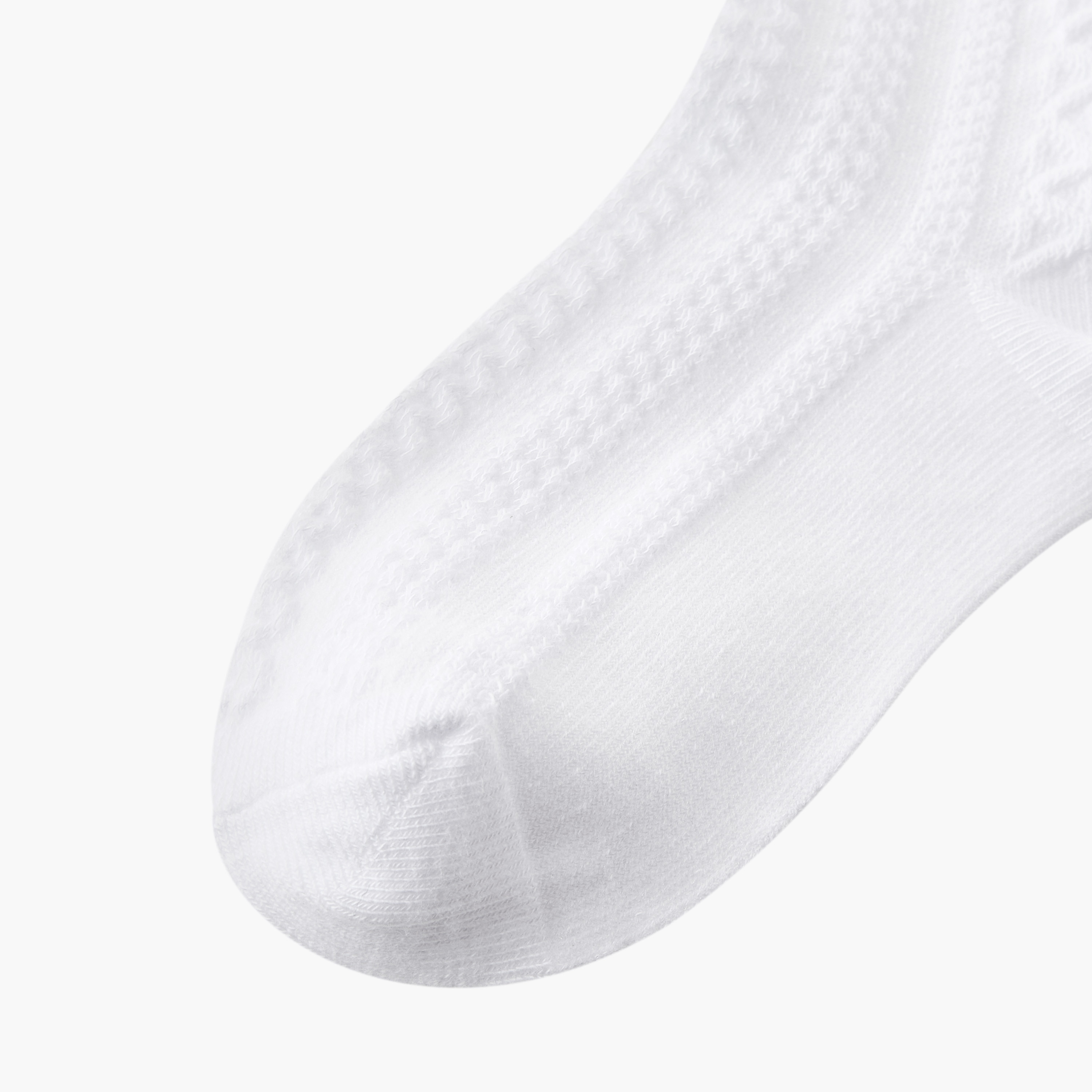 جوارب مدرسية بتفصيلة فيونكة للبنات من جونيورز - طقم من 5 أزواج-girls-accessories-socks-image-3