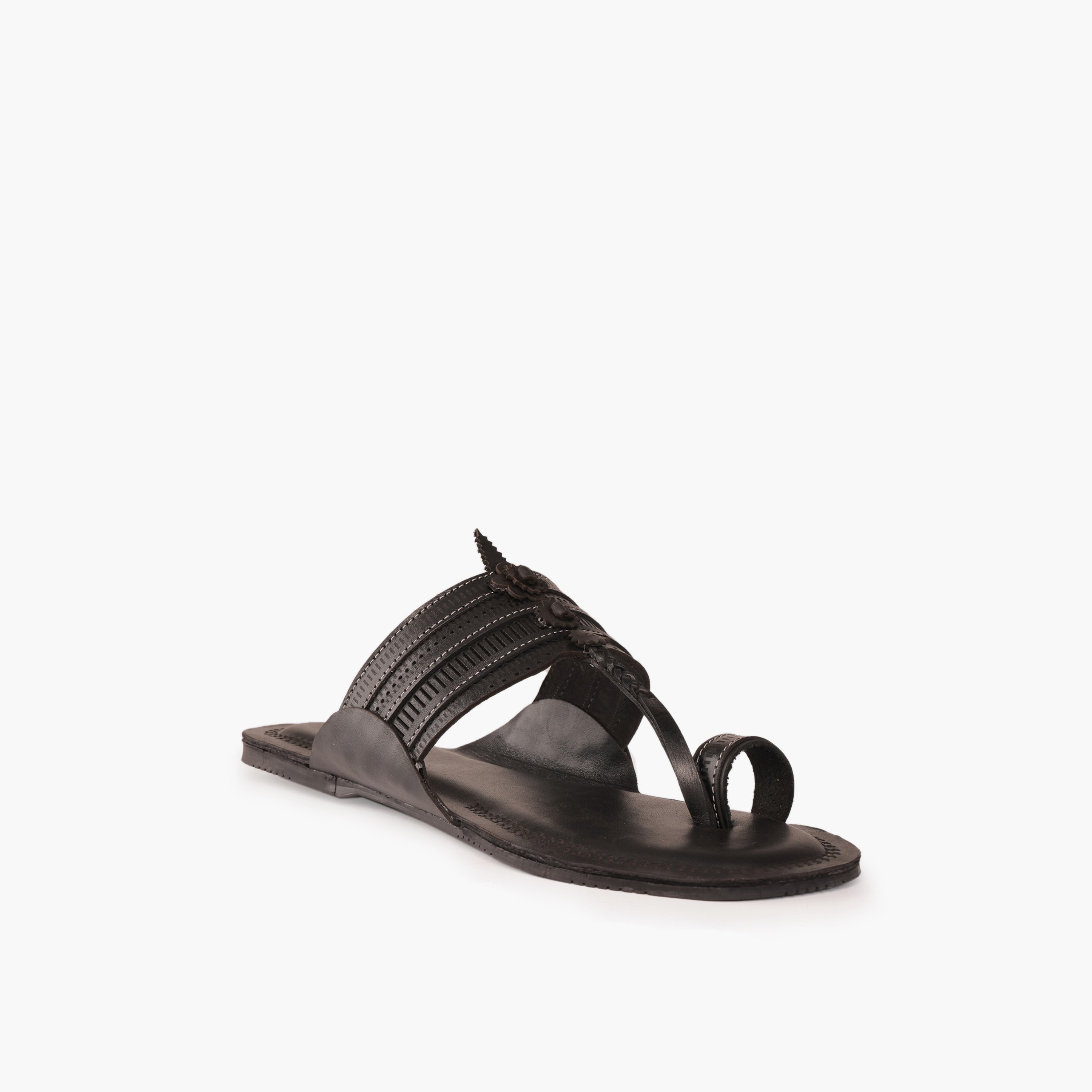صندل جلد مريح بحزام مثقّب للرجال من دوشيني-men-shoes-sandals-image-2