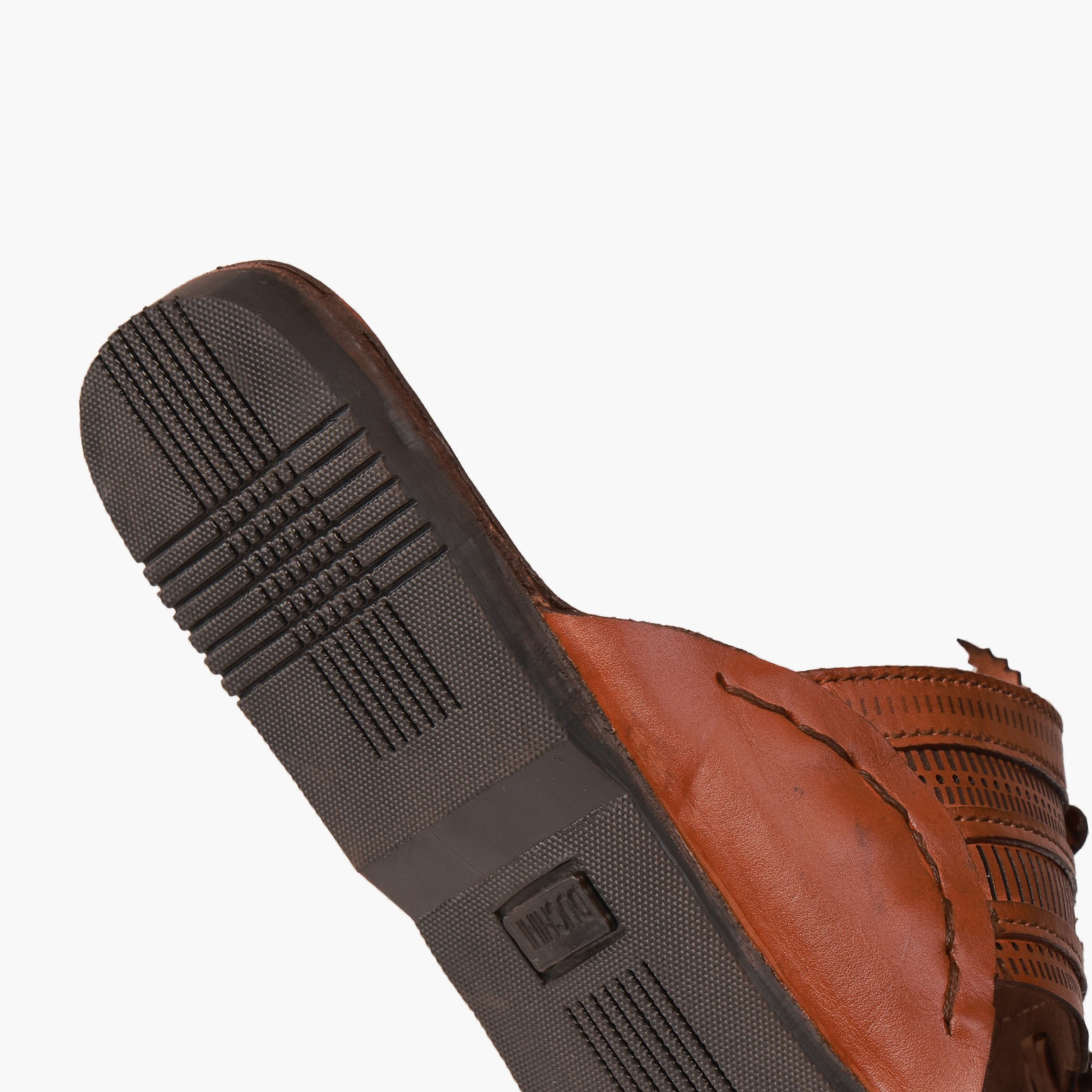 Duchini Men Perforated Strap Leather Comfort Sandals-men-shoes-sandals-image-5