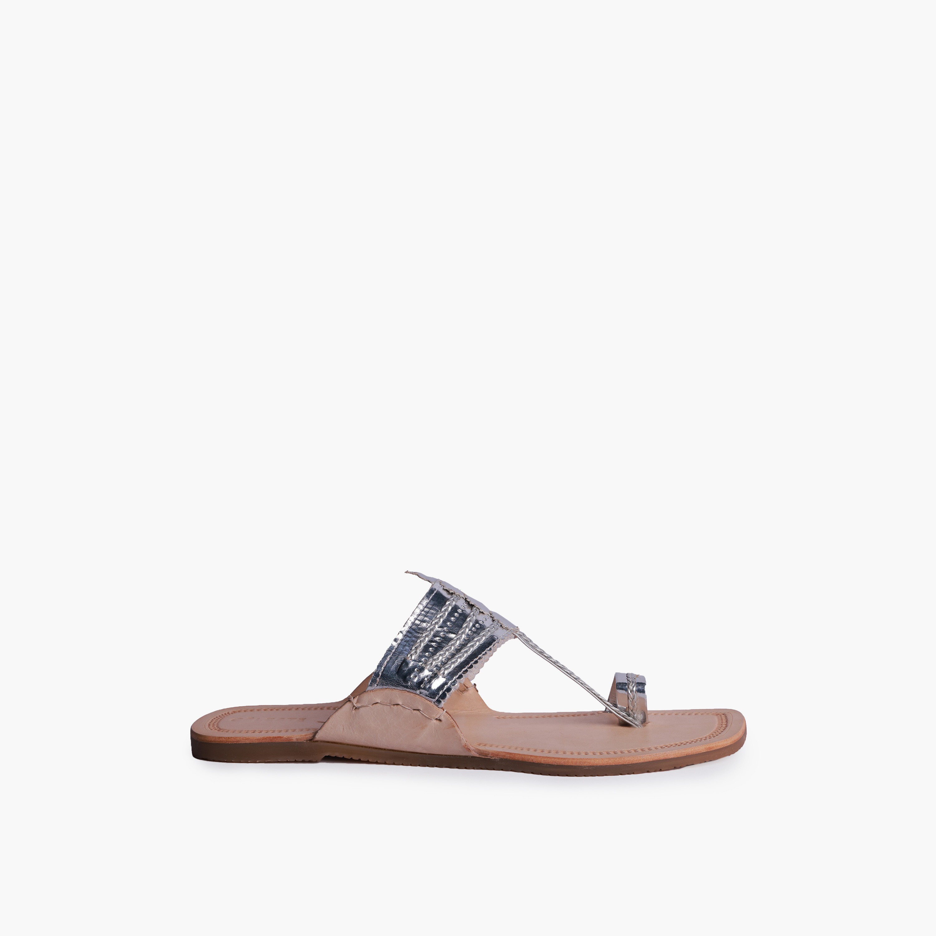 Celeste Women Perforated Detail Leather Sandals-women-shoes-flats-sandals-image-3