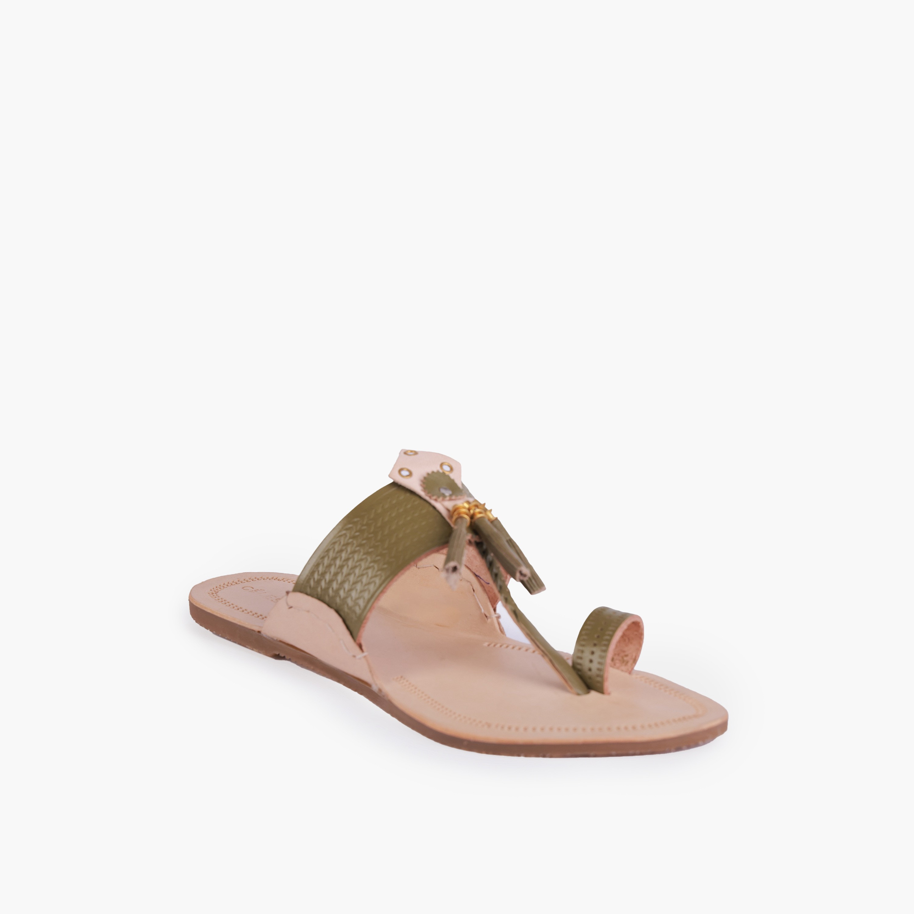 Celeste Women Tassel Detail Leather Sandals-women-shoes-sandals-flats-image-2