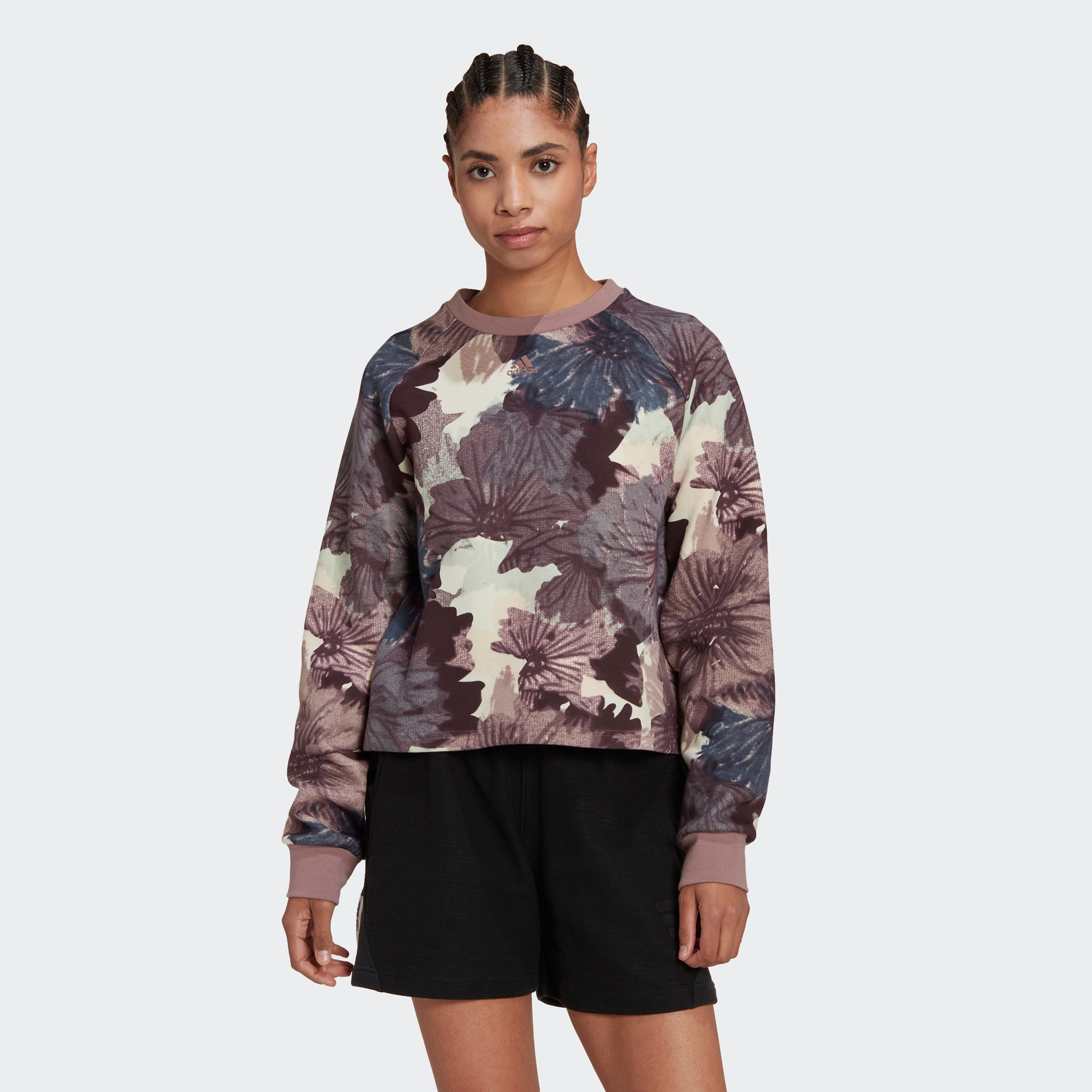  سويت شيرت نسائي مطبوع من اديداس اوب-women-clothing-hoodiesandsweatshirts-sweatshirts-image-1