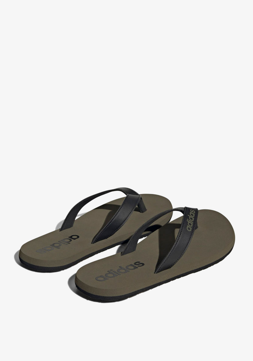 Adidas Men's Logo Print Thong Slippers-Men%27s Flip Flops & Beach Slippers-image-5